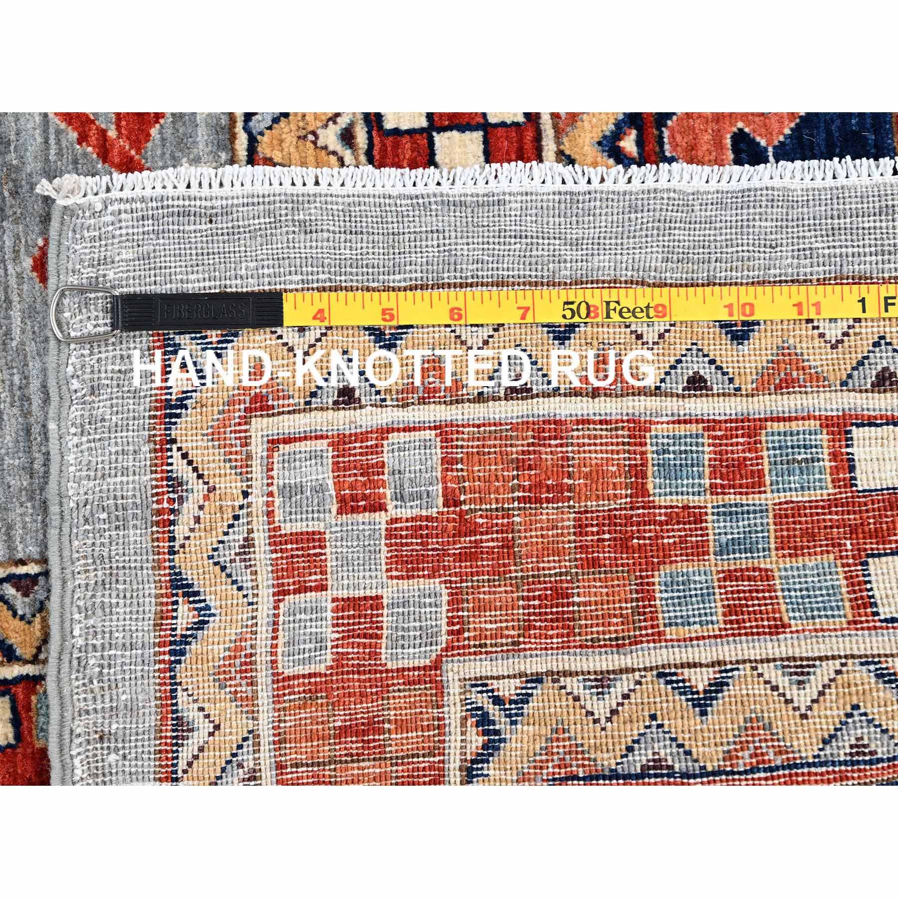 Tribal-Geometric-Hand-Knotted-Rug-10430