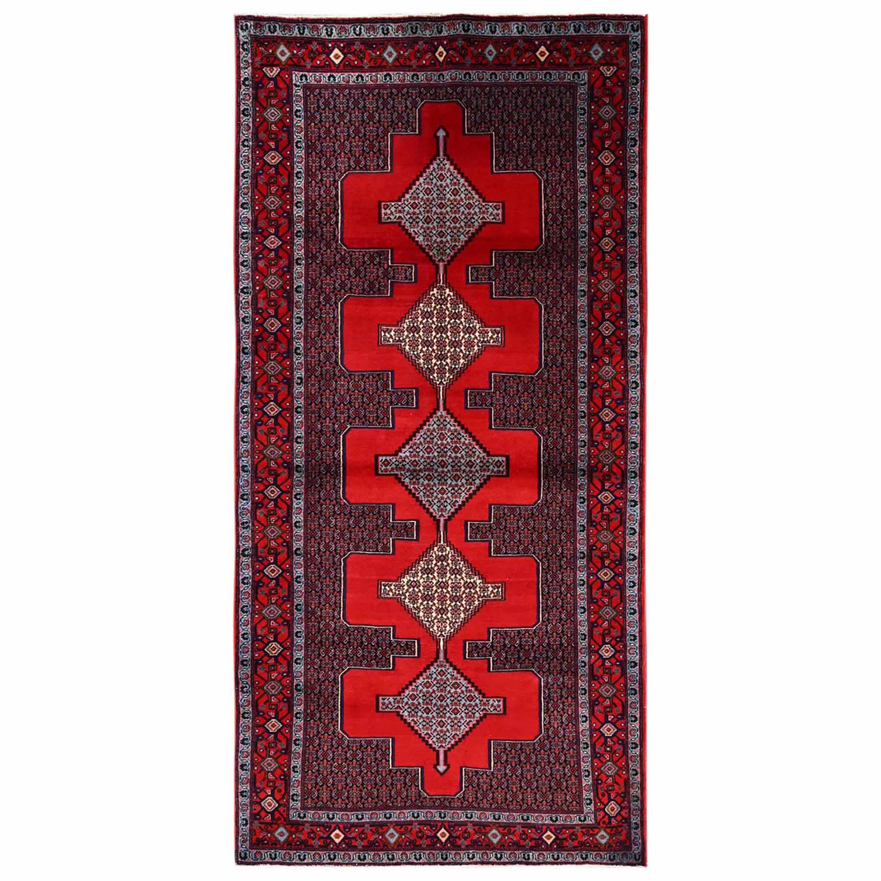Tribal-Geometric-Hand-Knotted-Rug-10710