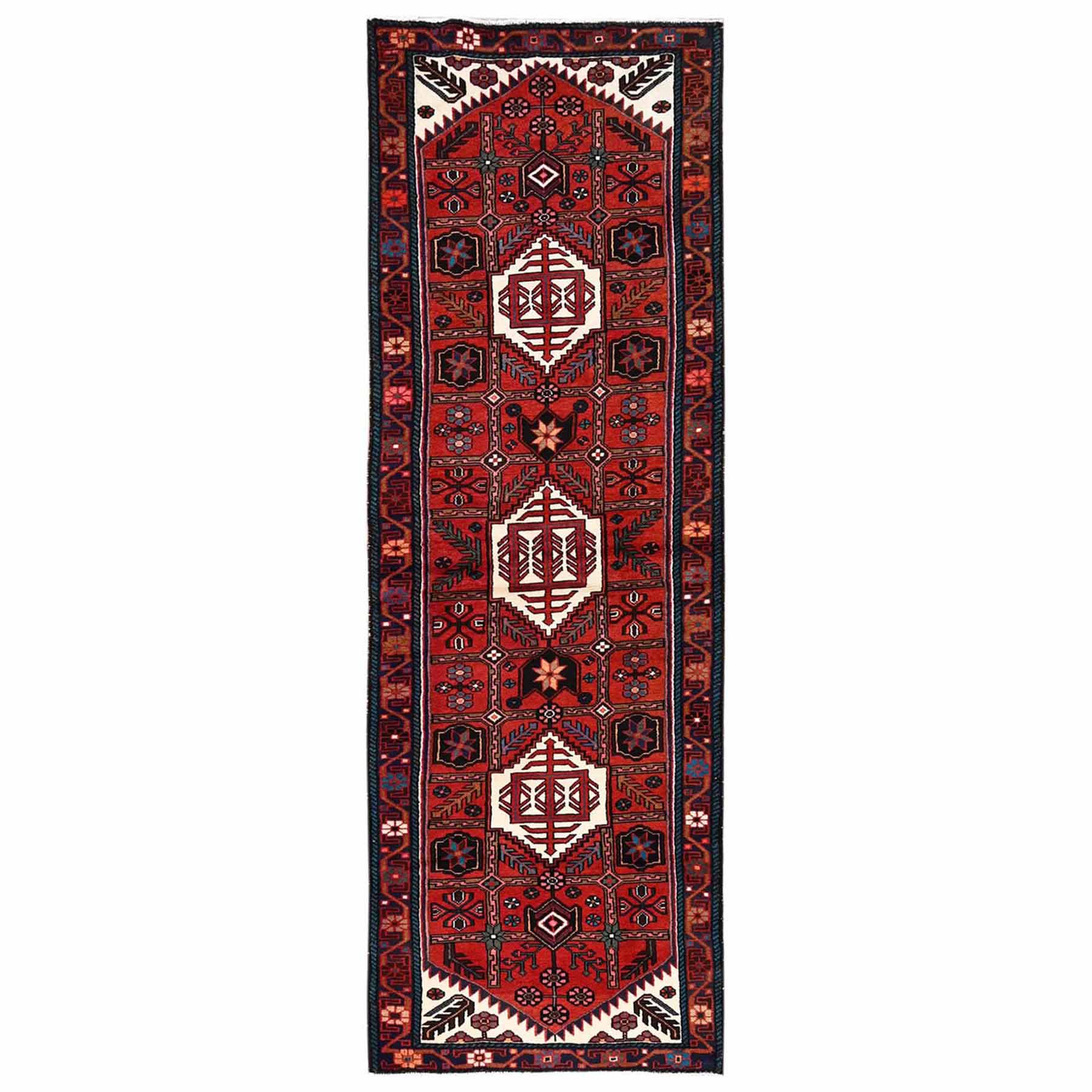 Tribal-Geometric-Hand-Knotted-Rug-10755