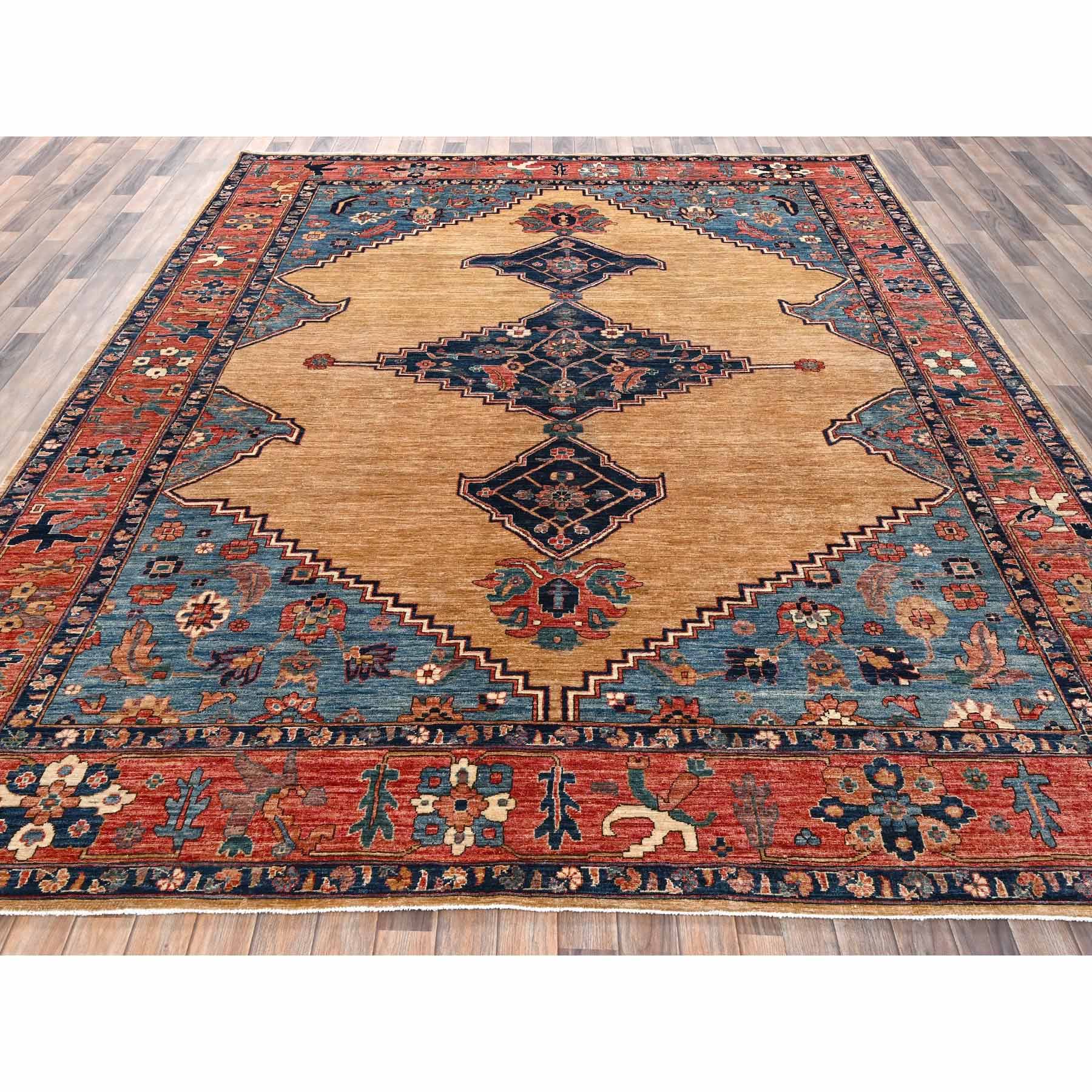 Tribal-Geometric-Hand-Knotted-Rug-11730
