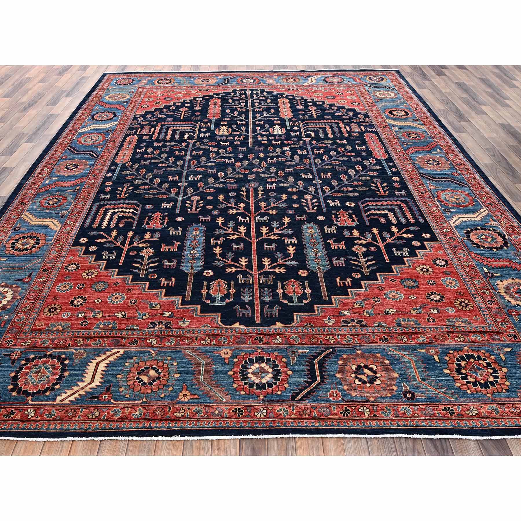 Tribal-Geometric-Hand-Knotted-Rug-11780