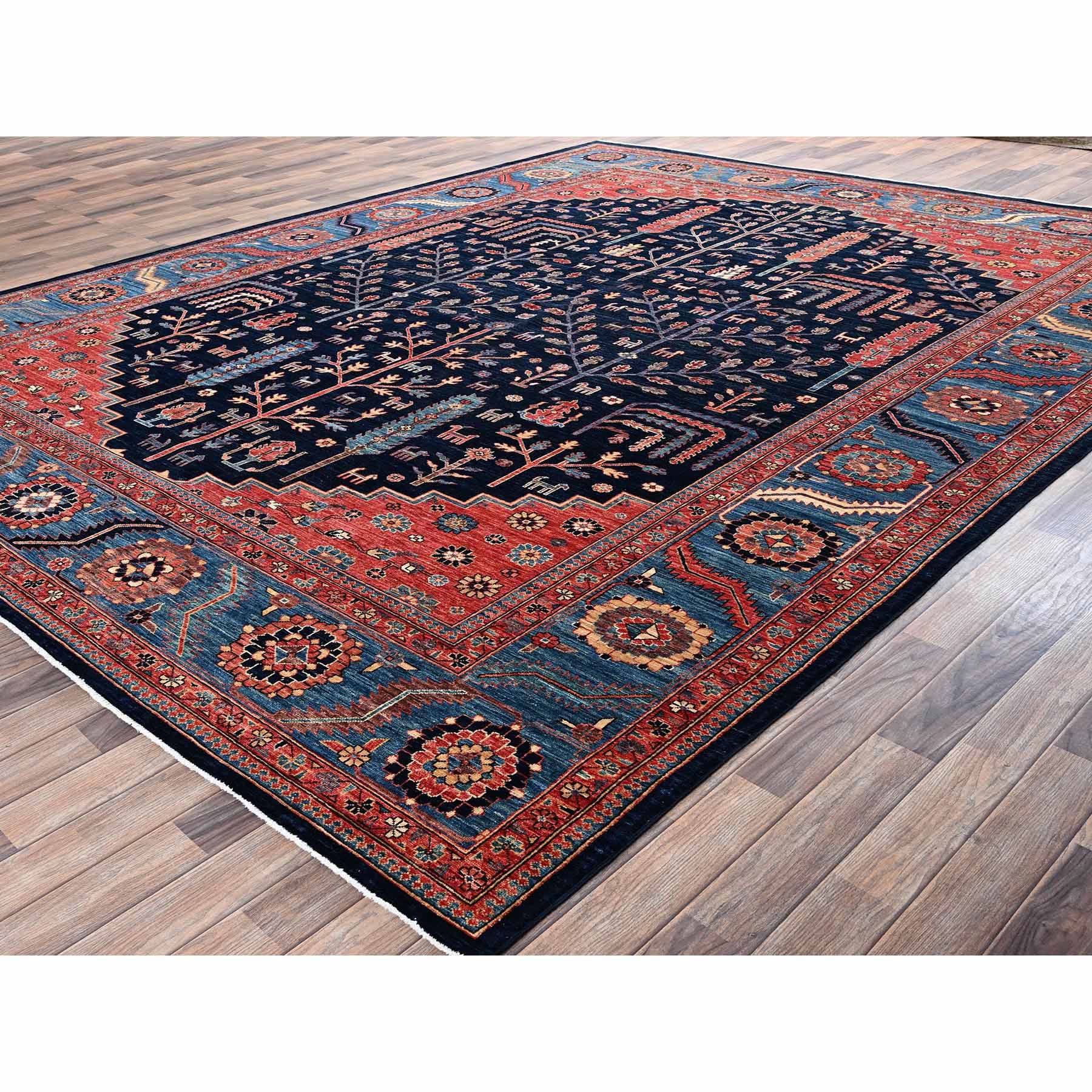 Tribal-Geometric-Hand-Knotted-Rug-11780