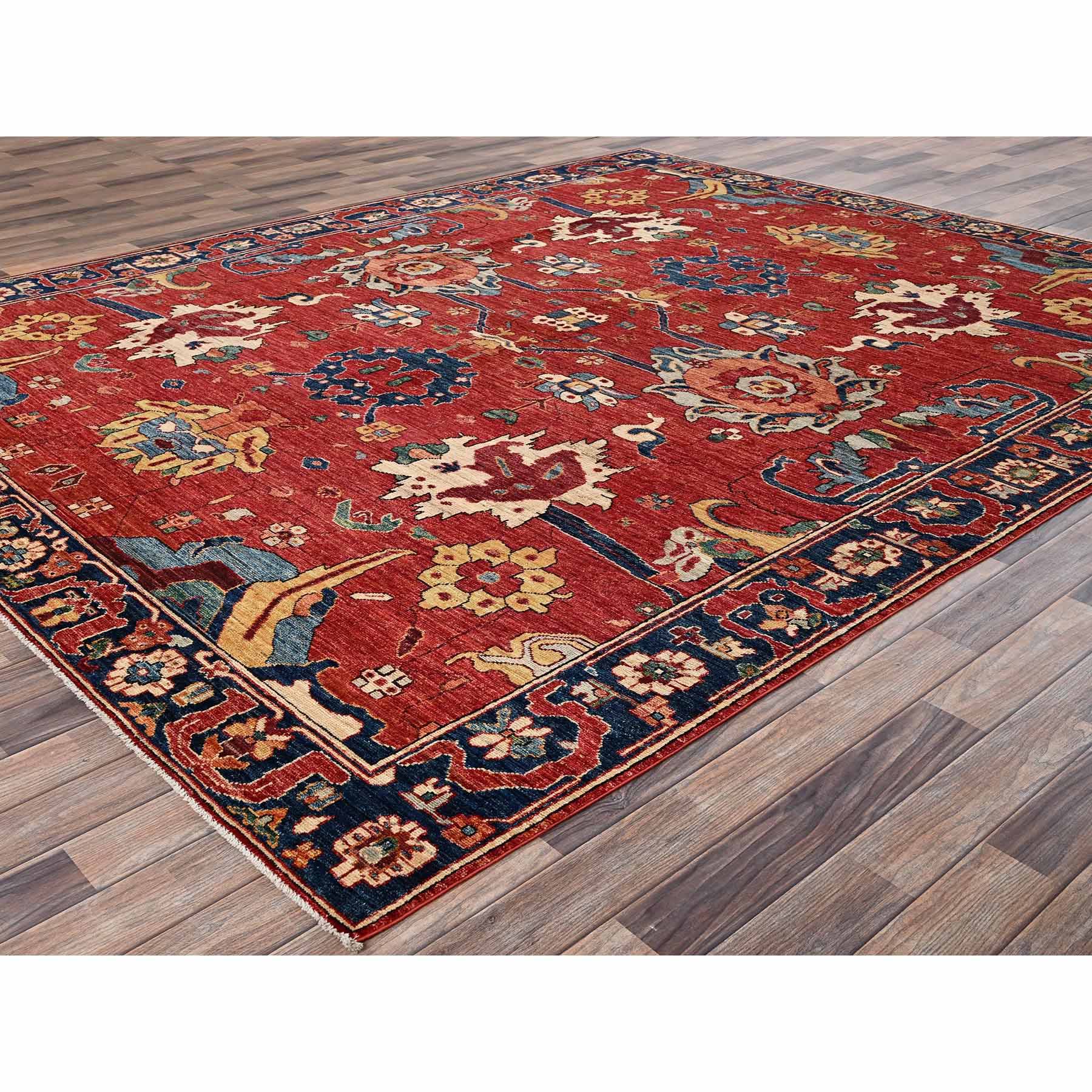 Tribal-Geometric-Hand-Knotted-Rug-11785