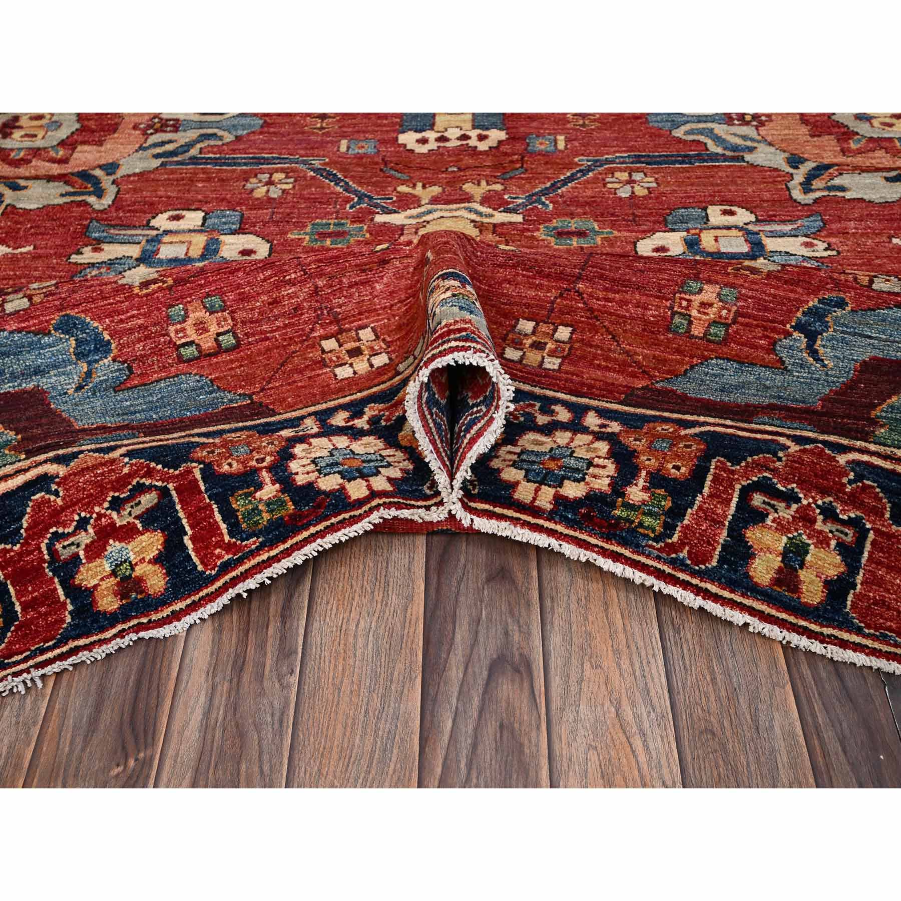 Tribal-Geometric-Hand-Knotted-Rug-11785