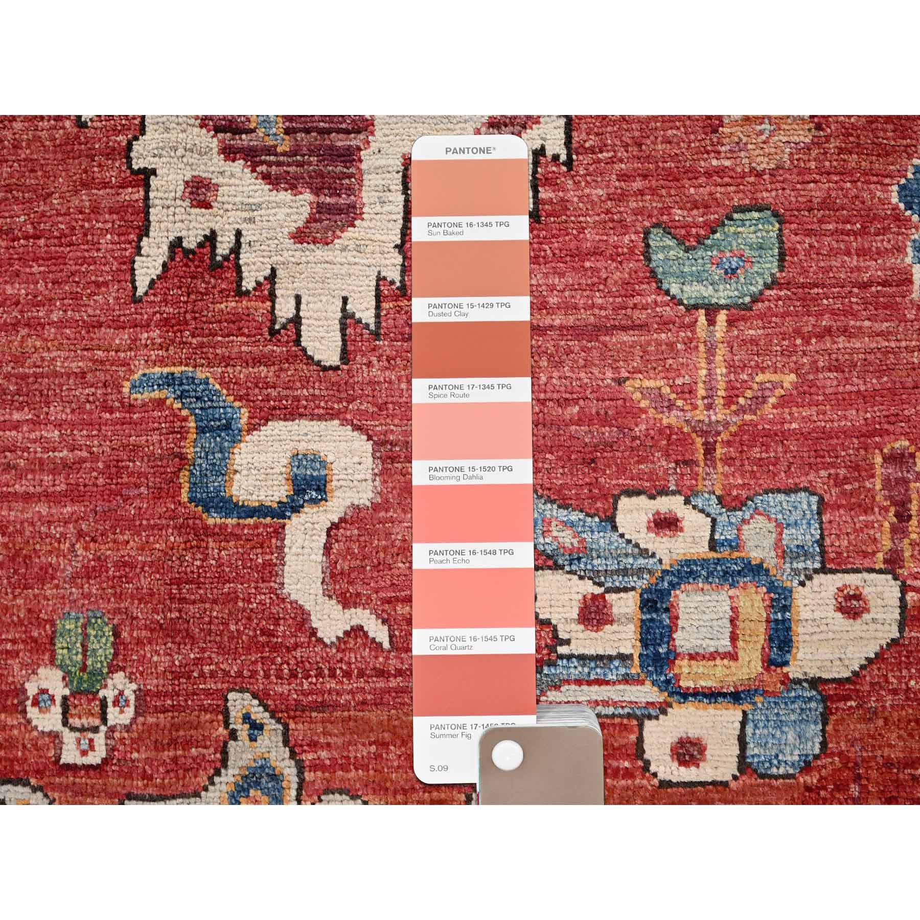 Tribal-Geometric-Hand-Knotted-Rug-11785