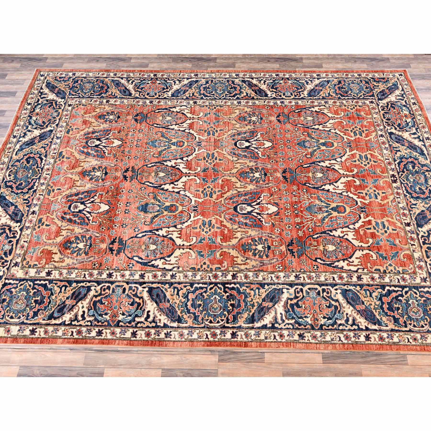 Tribal-Geometric-Hand-Knotted-Rug-11790