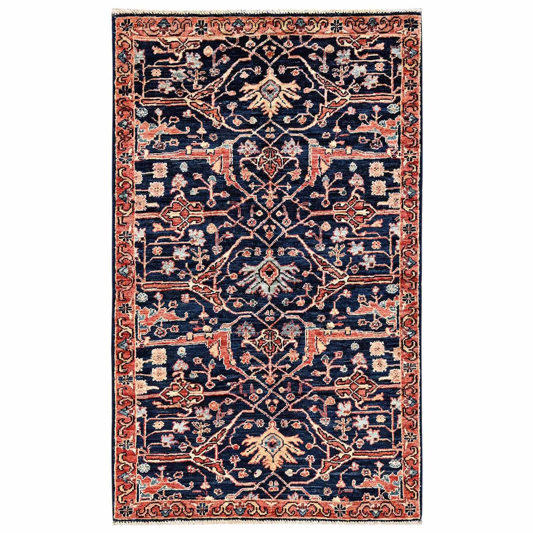 Tribal-Geometric-Hand-Knotted-Rug-11840