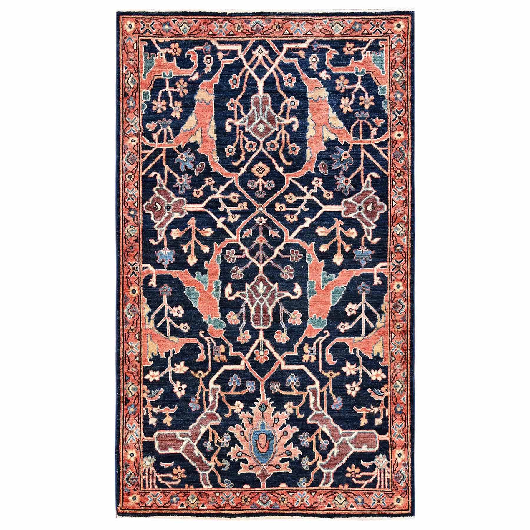 Tribal-Geometric-Hand-Knotted-Rug-11860