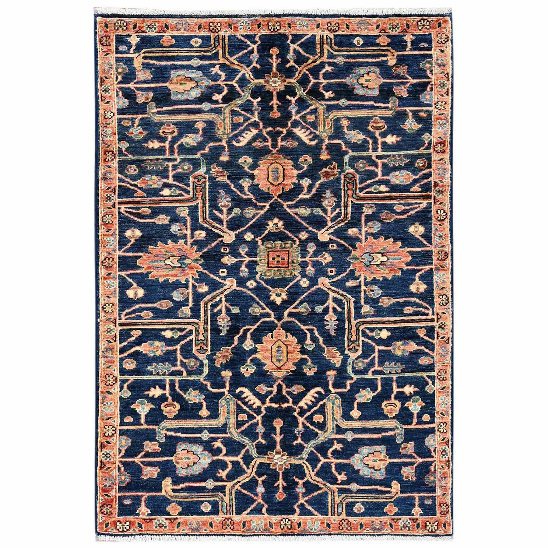 Tribal-Geometric-Hand-Knotted-Rug-11880