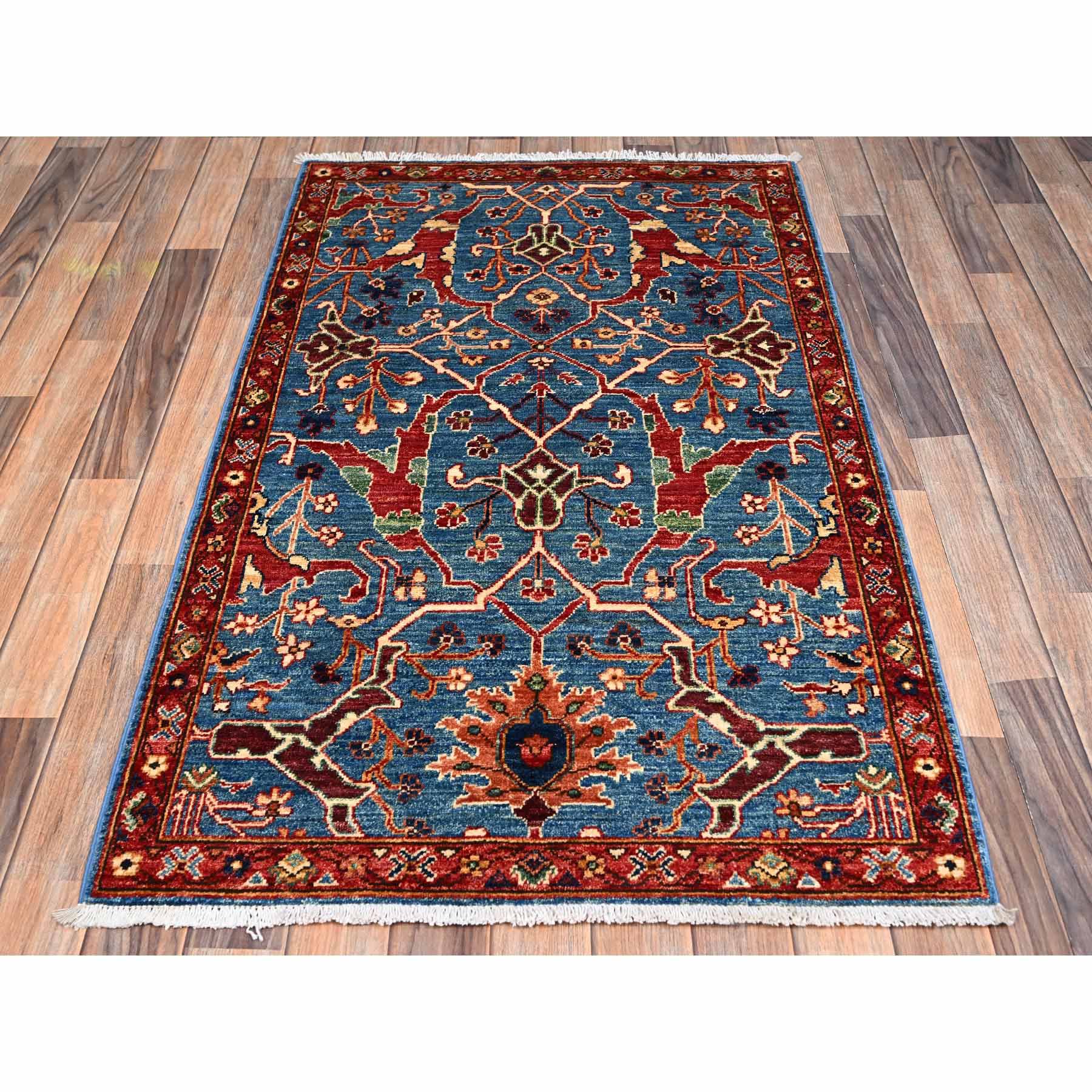 Tribal-Geometric-Hand-Knotted-Rug-11895