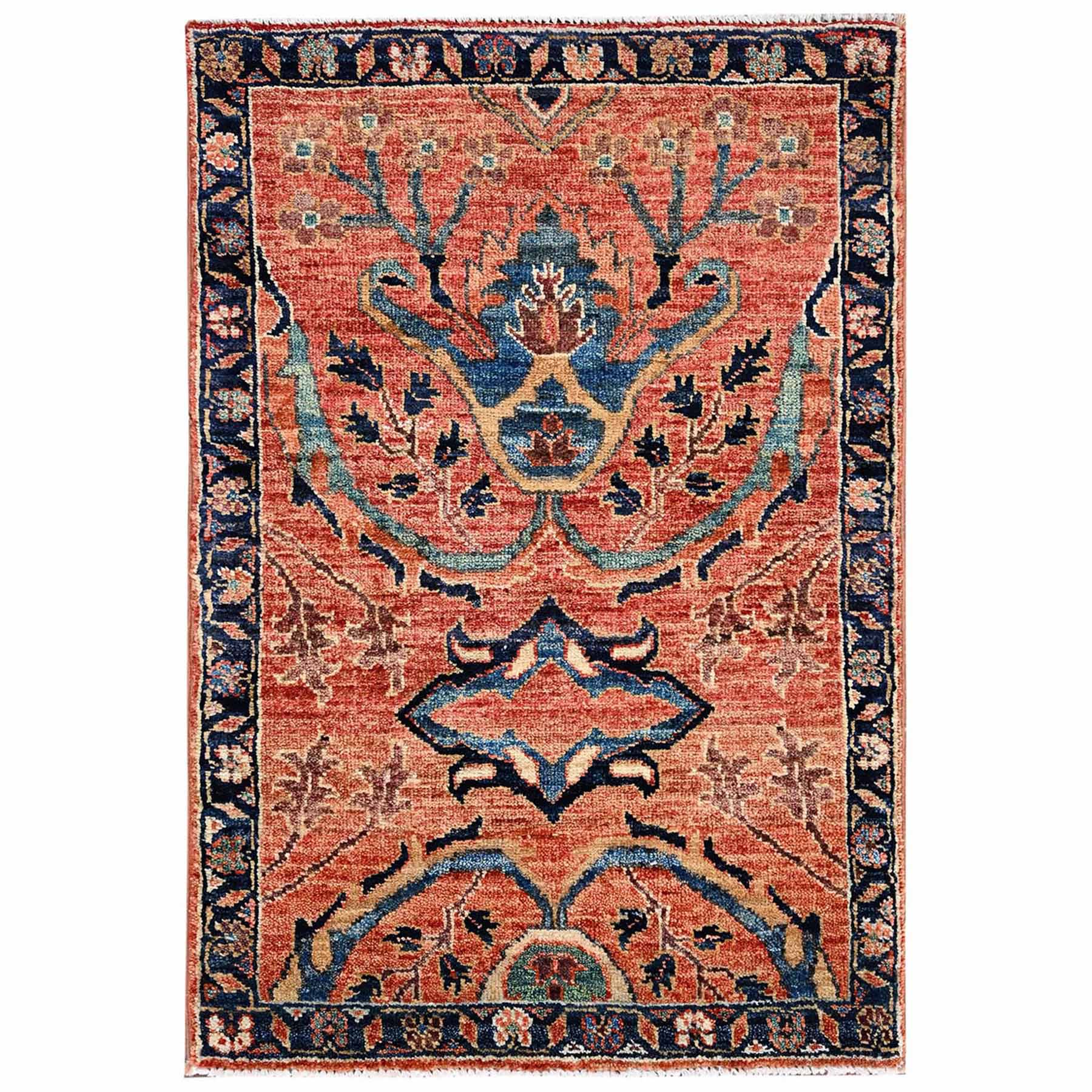 Tribal-Geometric-Hand-Knotted-Rug-11905