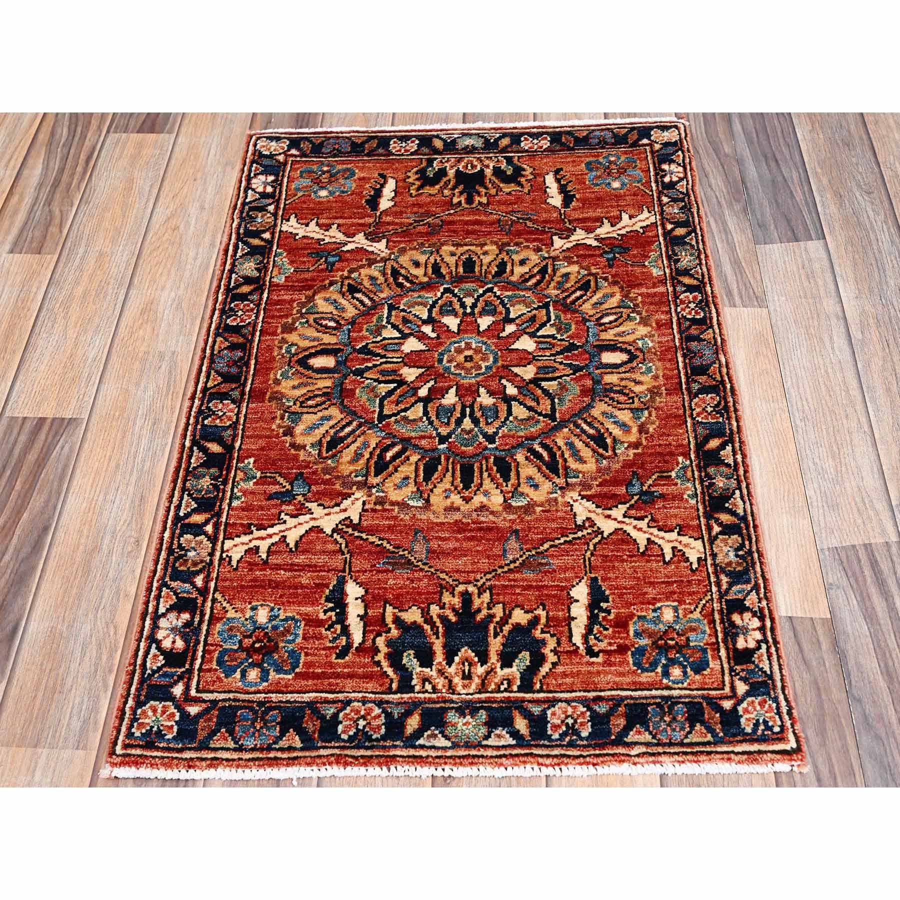 Tribal-Geometric-Hand-Knotted-Rug-11910