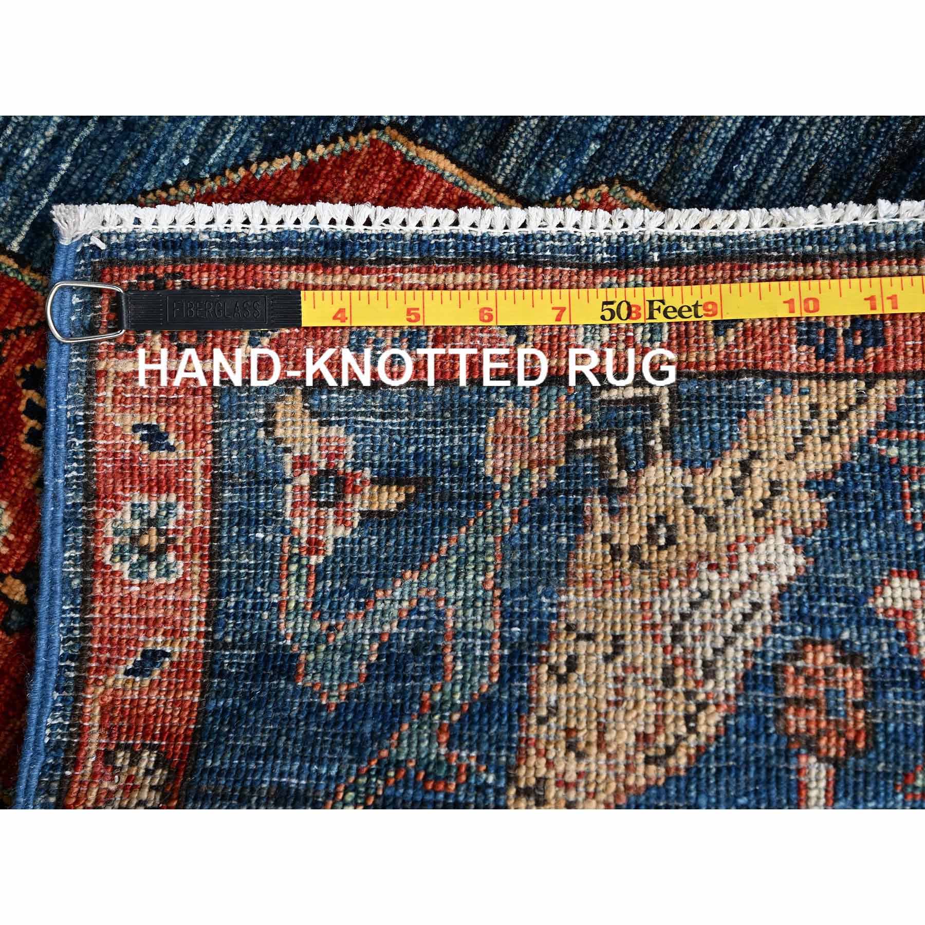 Tribal-Geometric-Hand-Knotted-Rug-11925