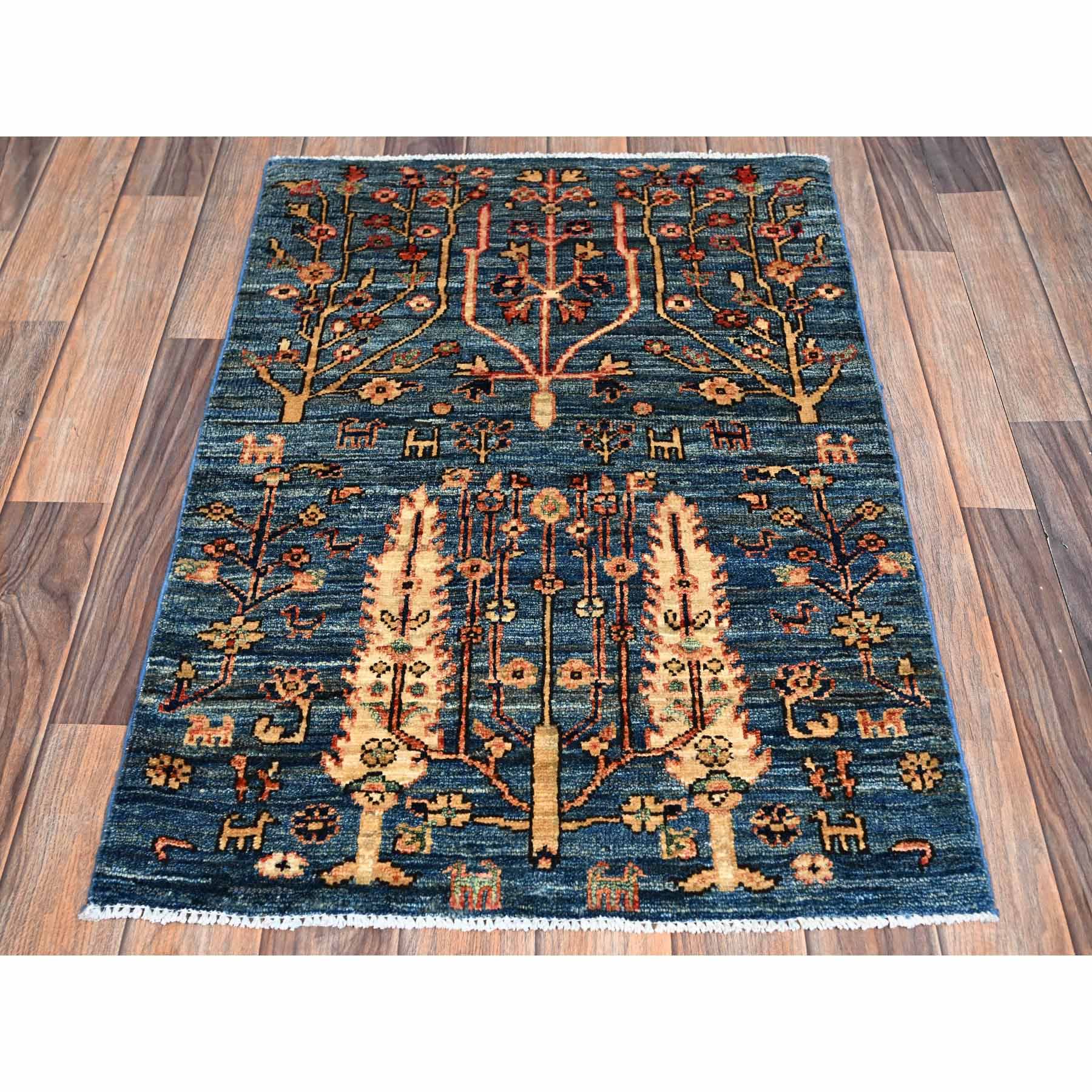 Tribal-Geometric-Hand-Knotted-Rug-11935