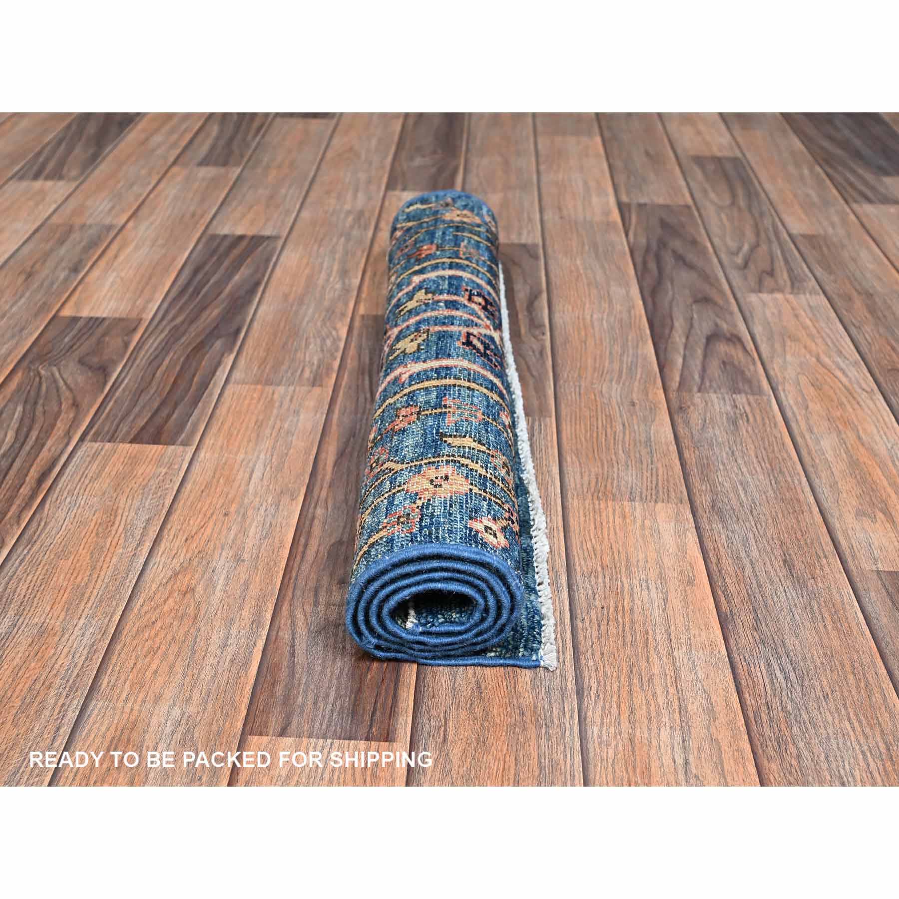Tribal-Geometric-Hand-Knotted-Rug-11935
