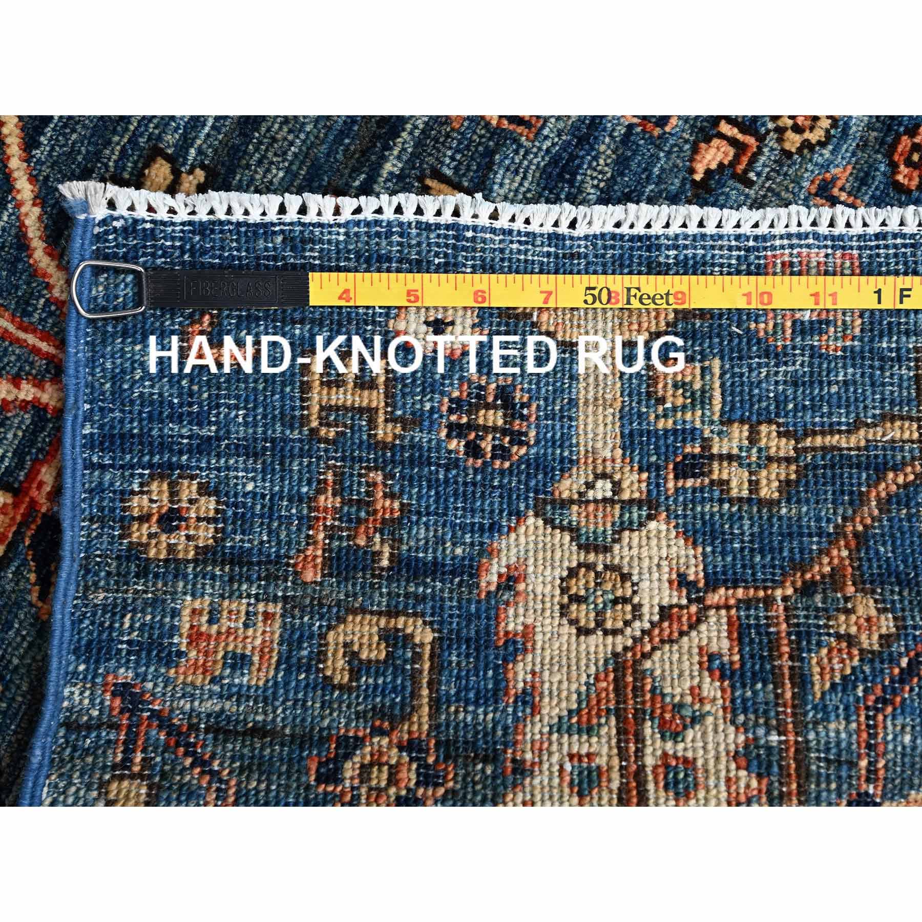 Tribal-Geometric-Hand-Knotted-Rug-11935