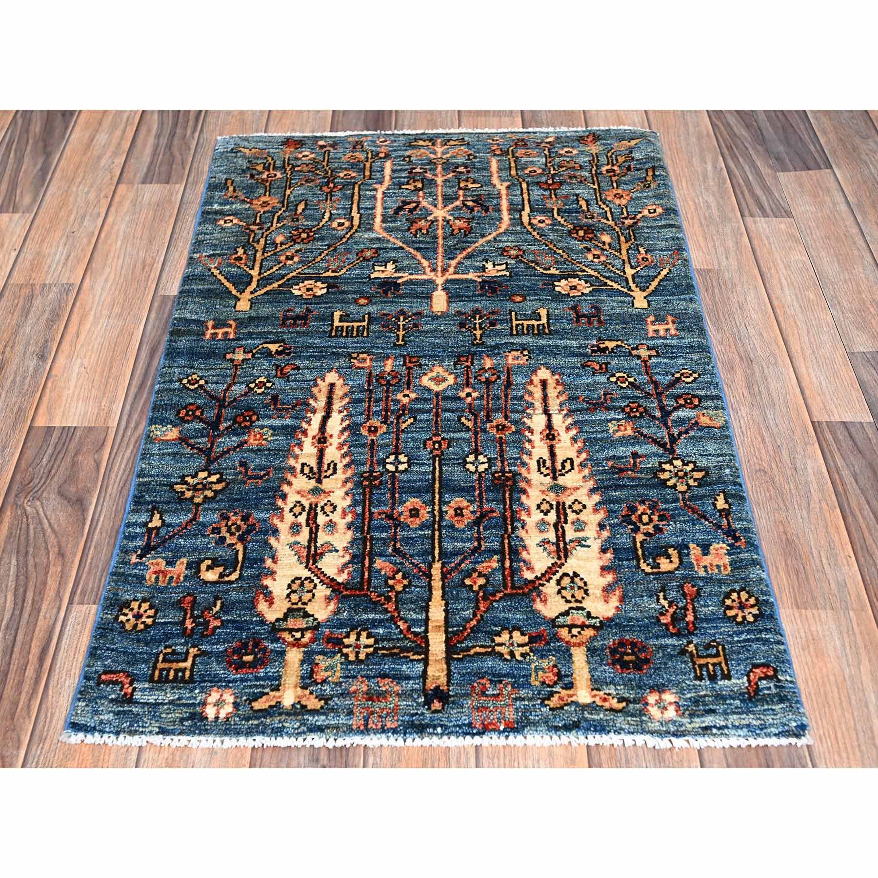 Tribal-Geometric-Hand-Knotted-Rug-11940