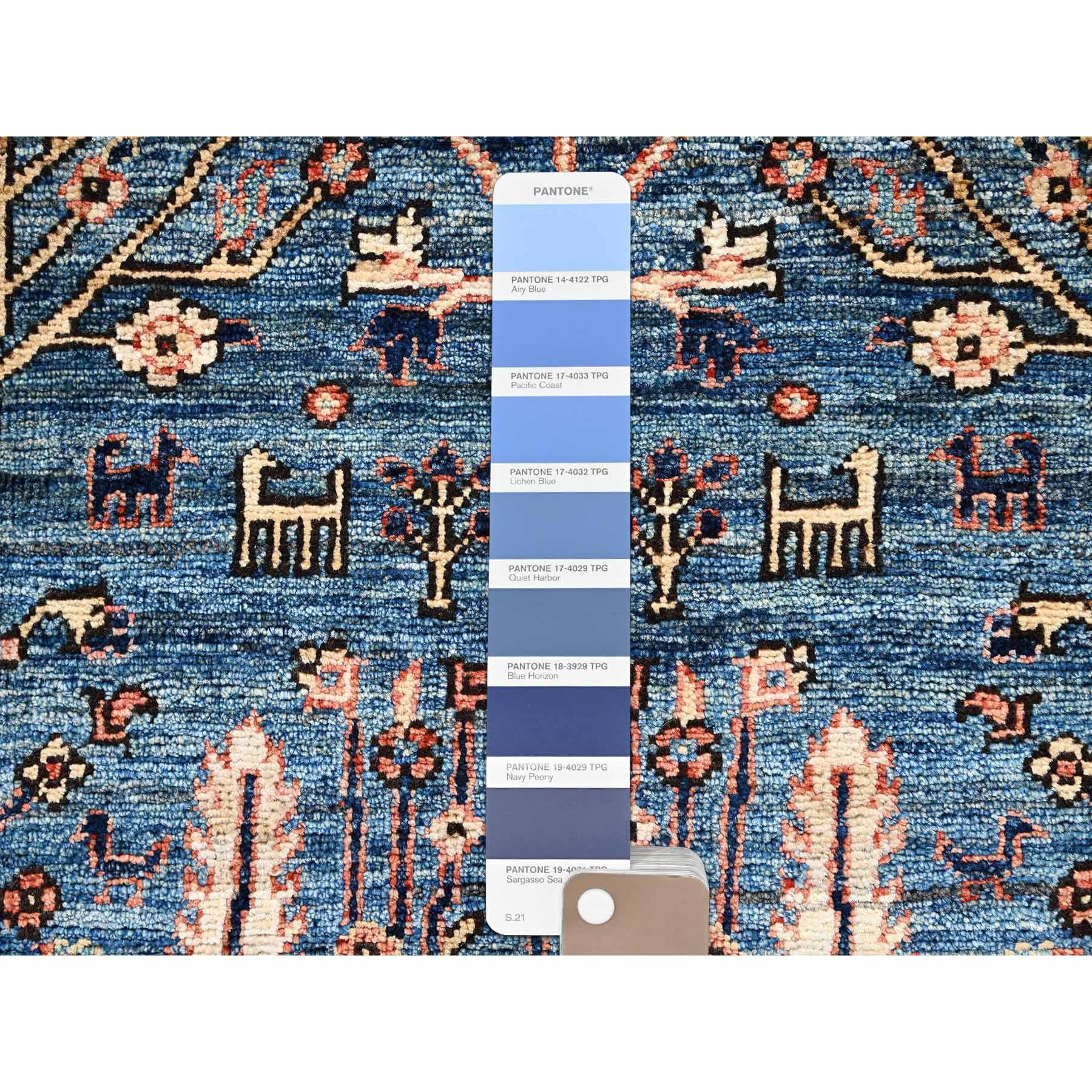 Tribal-Geometric-Hand-Knotted-Rug-11940