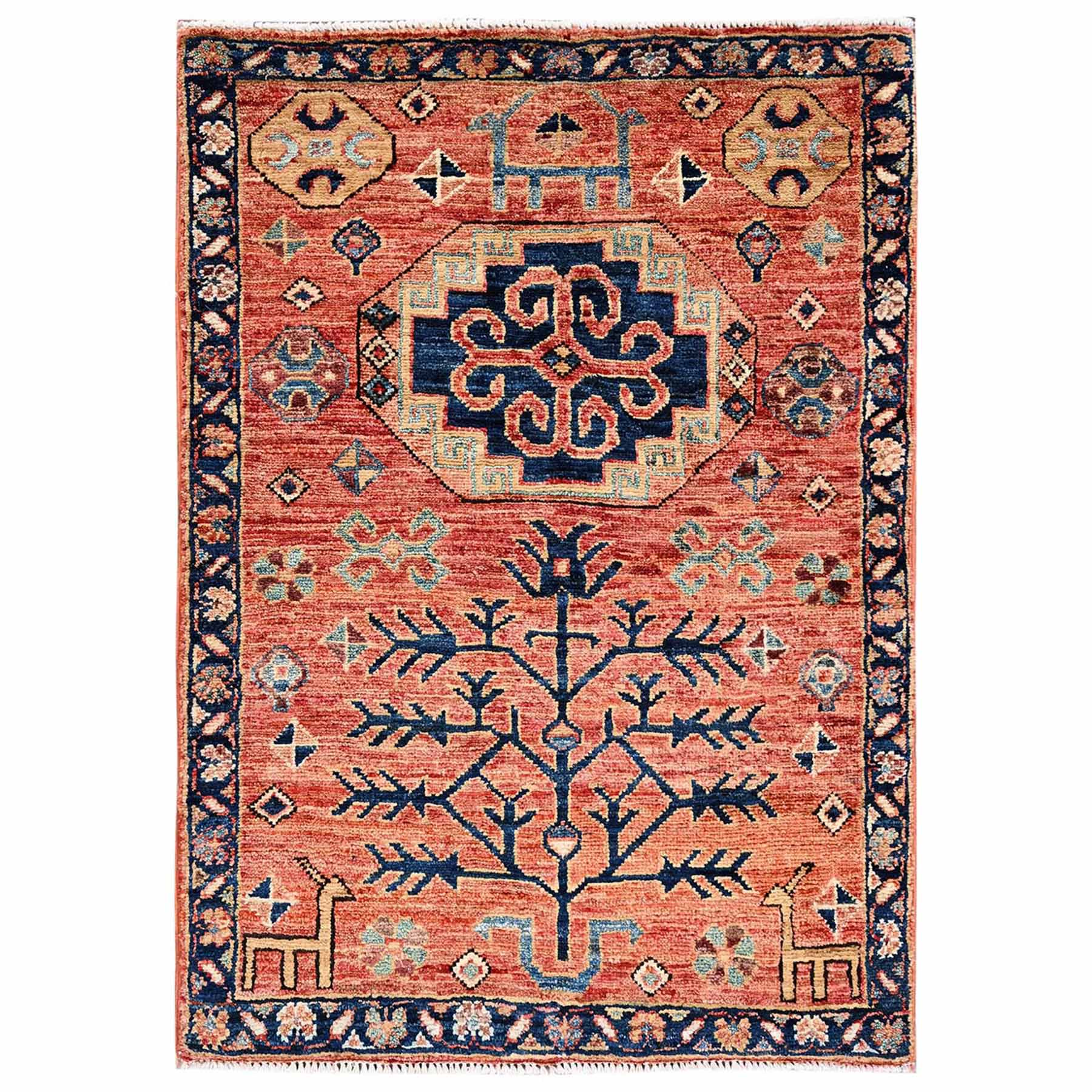 Tribal-Geometric-Hand-Knotted-Rug-11965