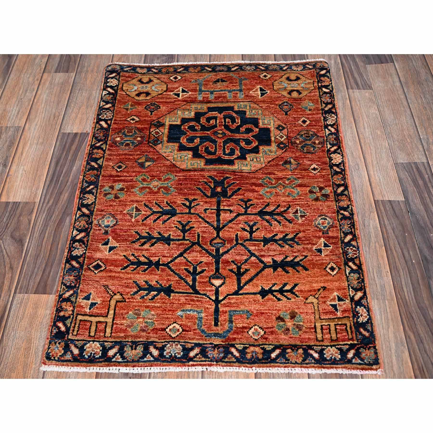 Tribal-Geometric-Hand-Knotted-Rug-11965