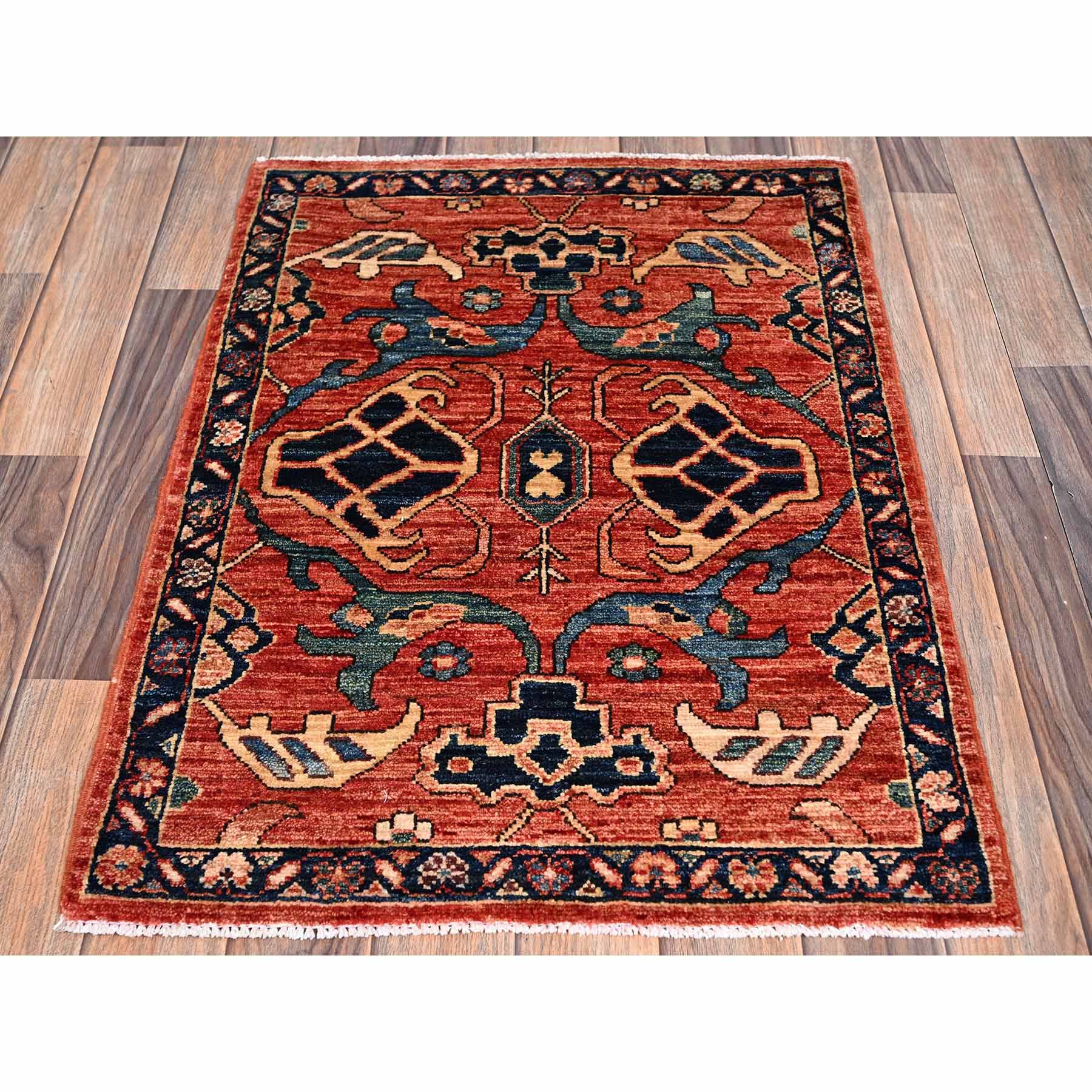 Tribal-Geometric-Hand-Knotted-Rug-11975