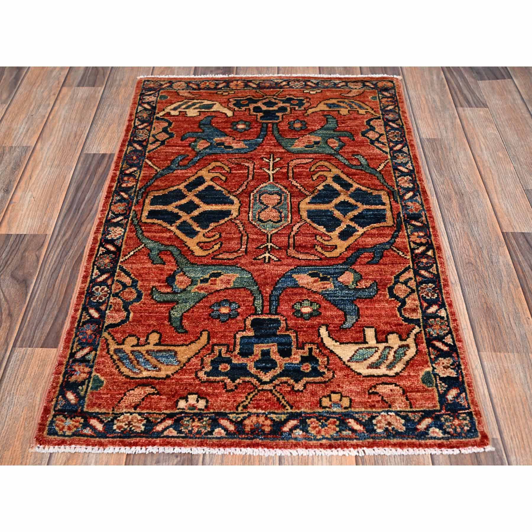Tribal-Geometric-Hand-Knotted-Rug-11985