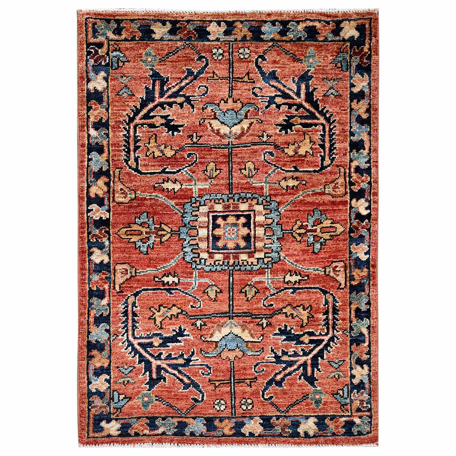 Tribal-Geometric-Hand-Knotted-Rug-11990