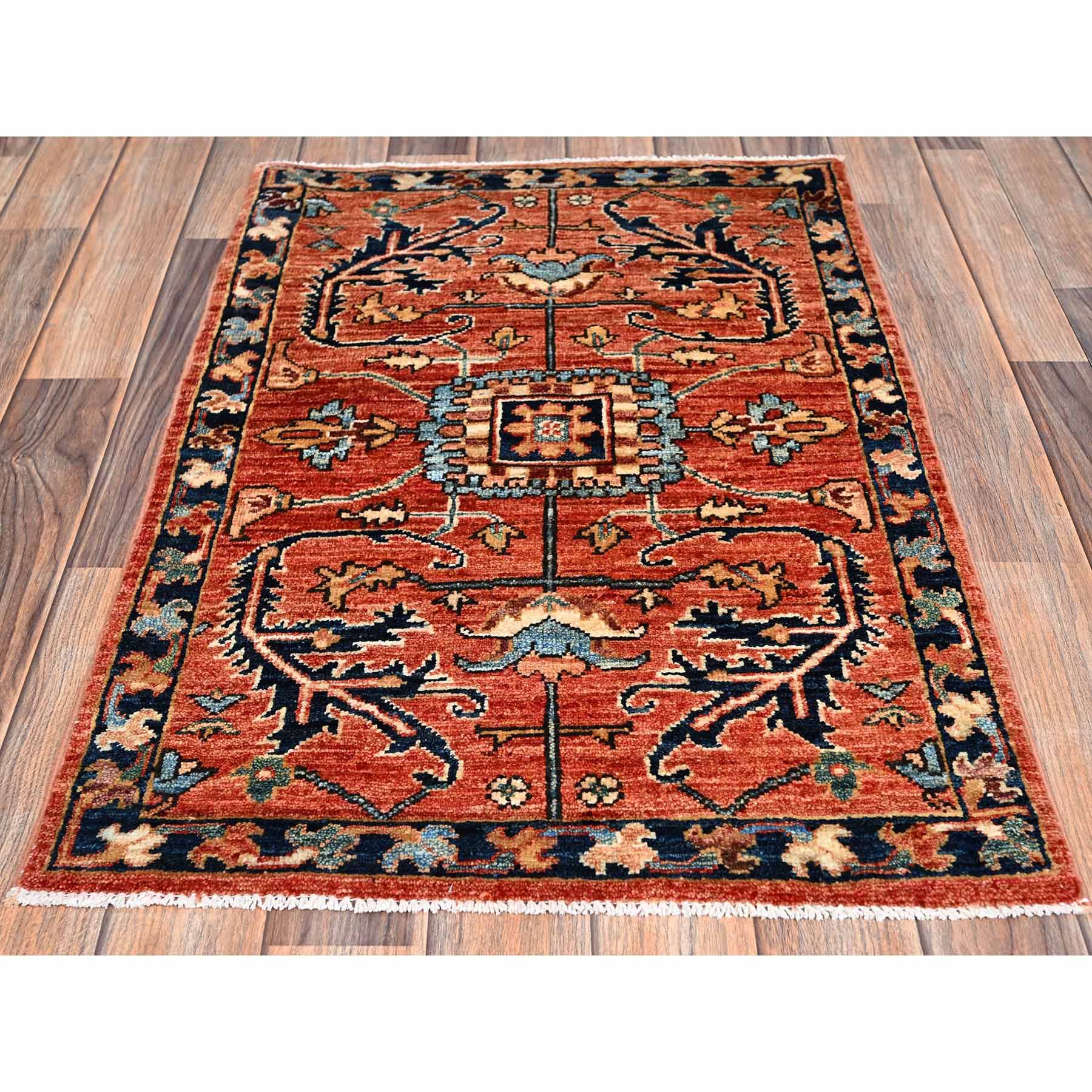 Tribal-Geometric-Hand-Knotted-Rug-11990