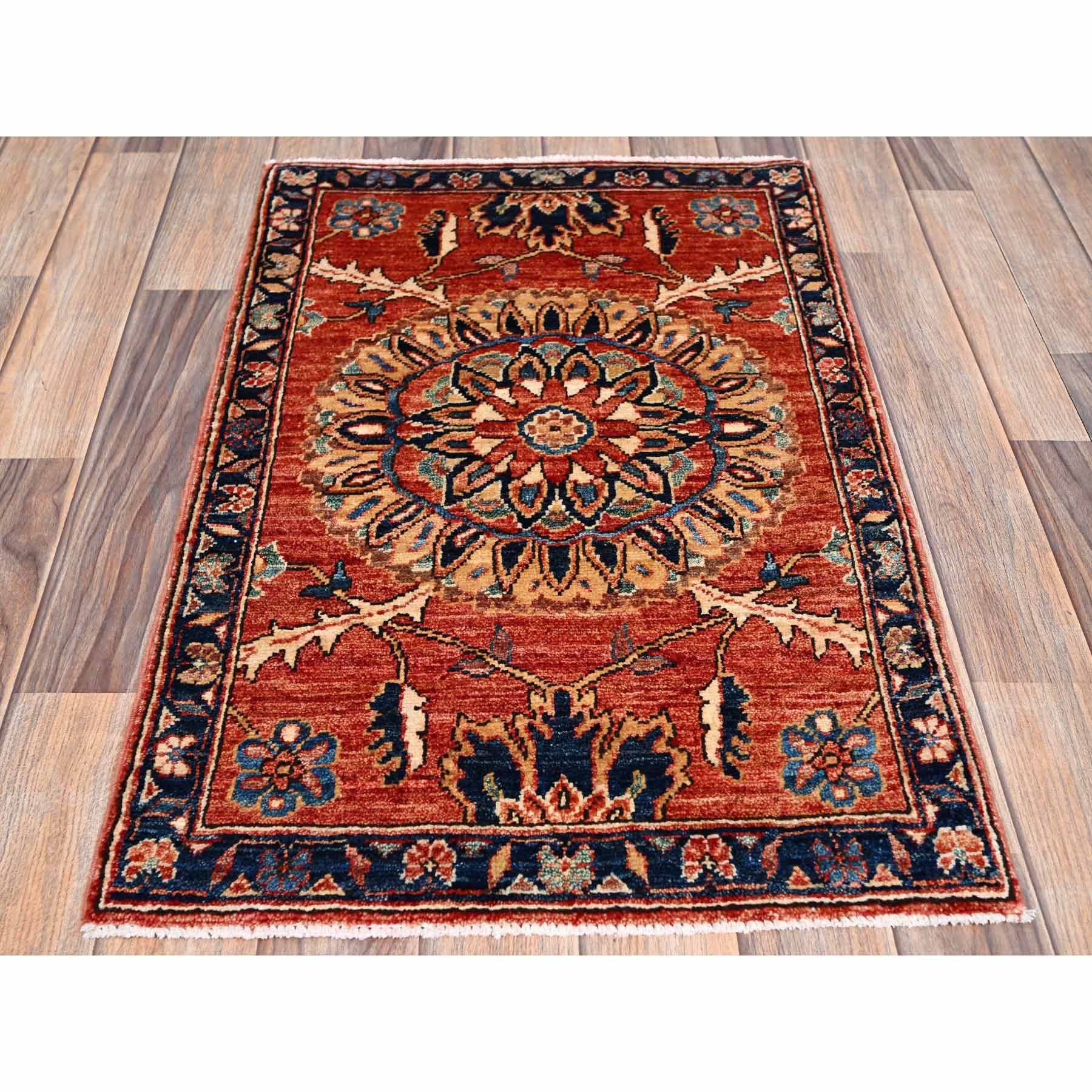 Tribal-Geometric-Hand-Knotted-Rug-11995