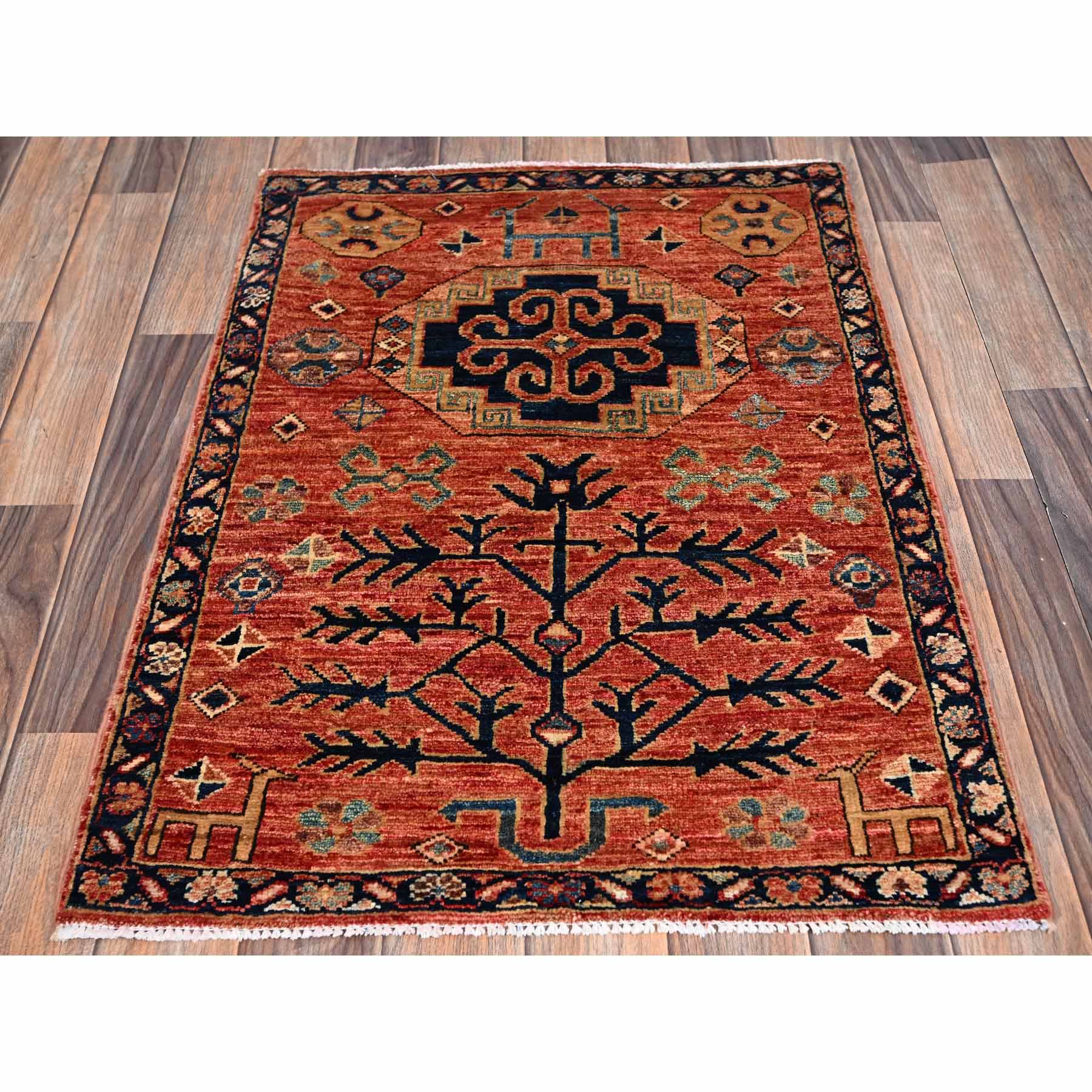 Tribal-Geometric-Hand-Knotted-Rug-12005