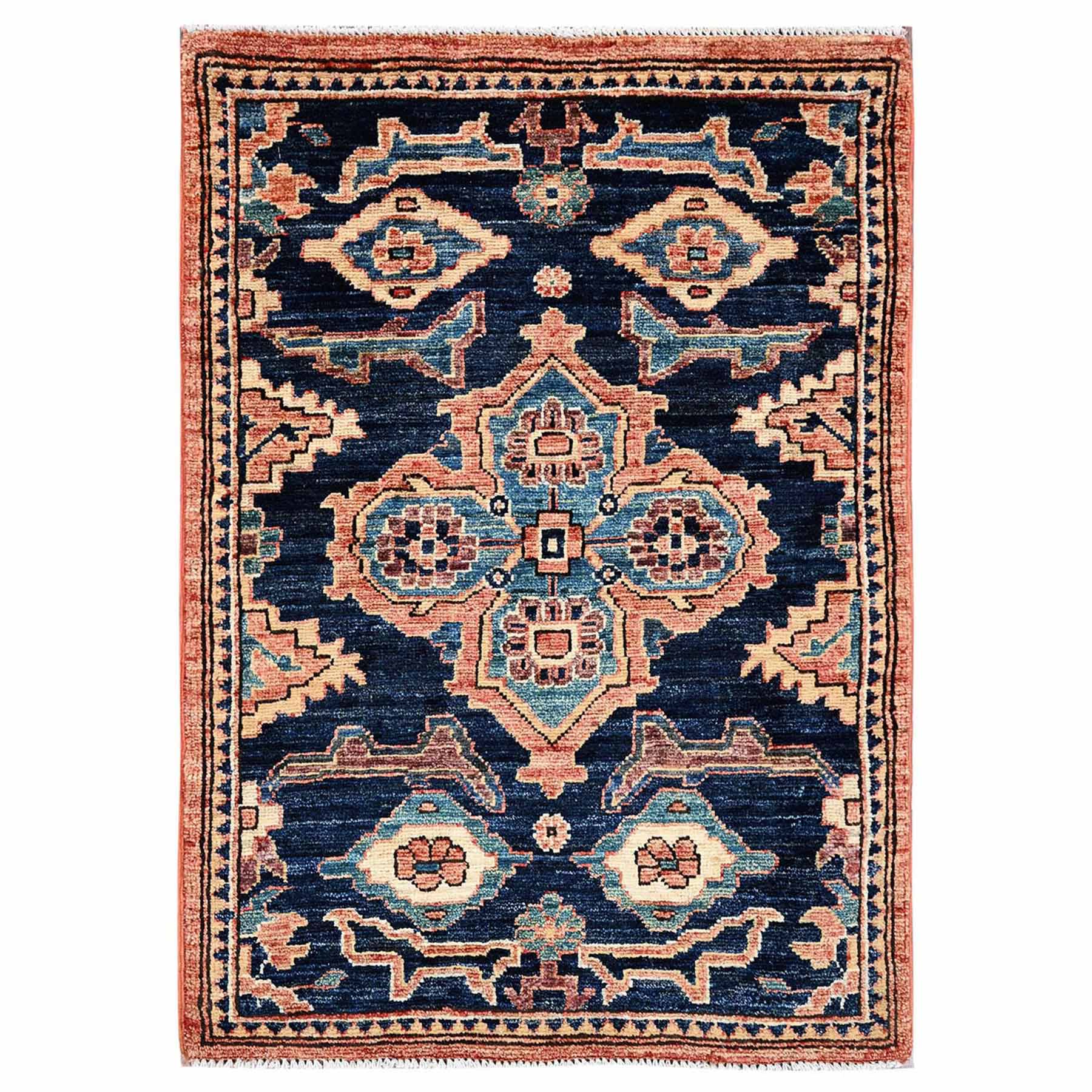 Tribal-Geometric-Hand-Knotted-Rug-12010