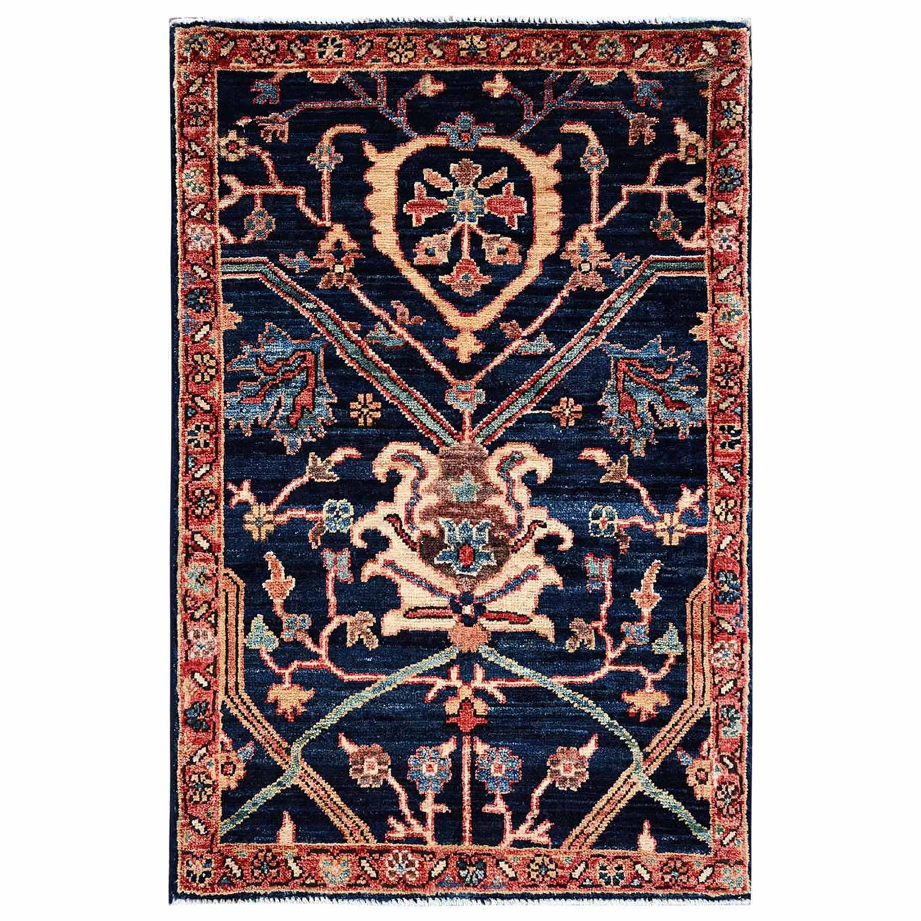 Tribal-Geometric-Hand-Knotted-Rug-12030