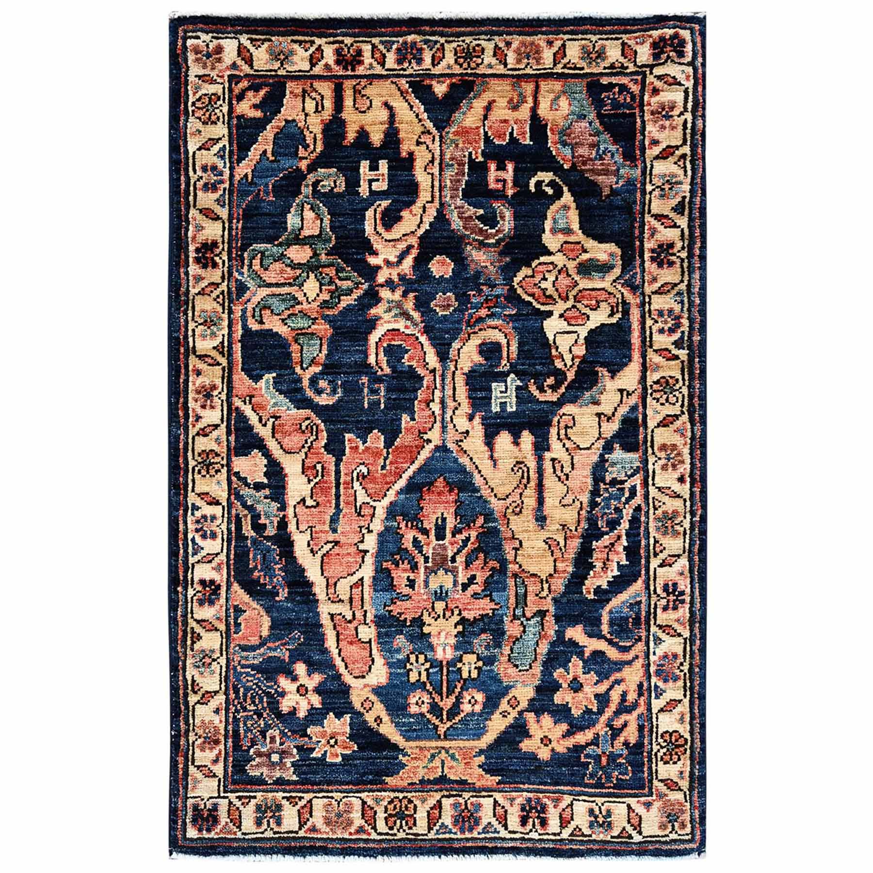 Tribal-Geometric-Hand-Knotted-Rug-12035