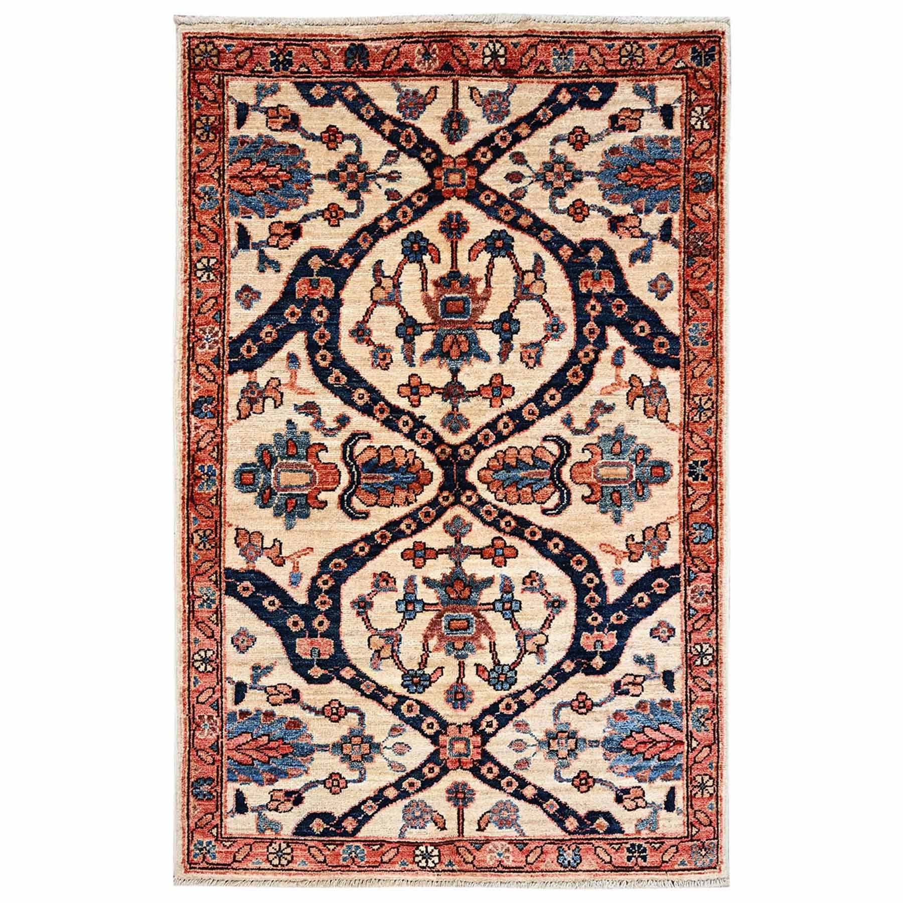 Tribal-Geometric-Hand-Knotted-Rug-12045