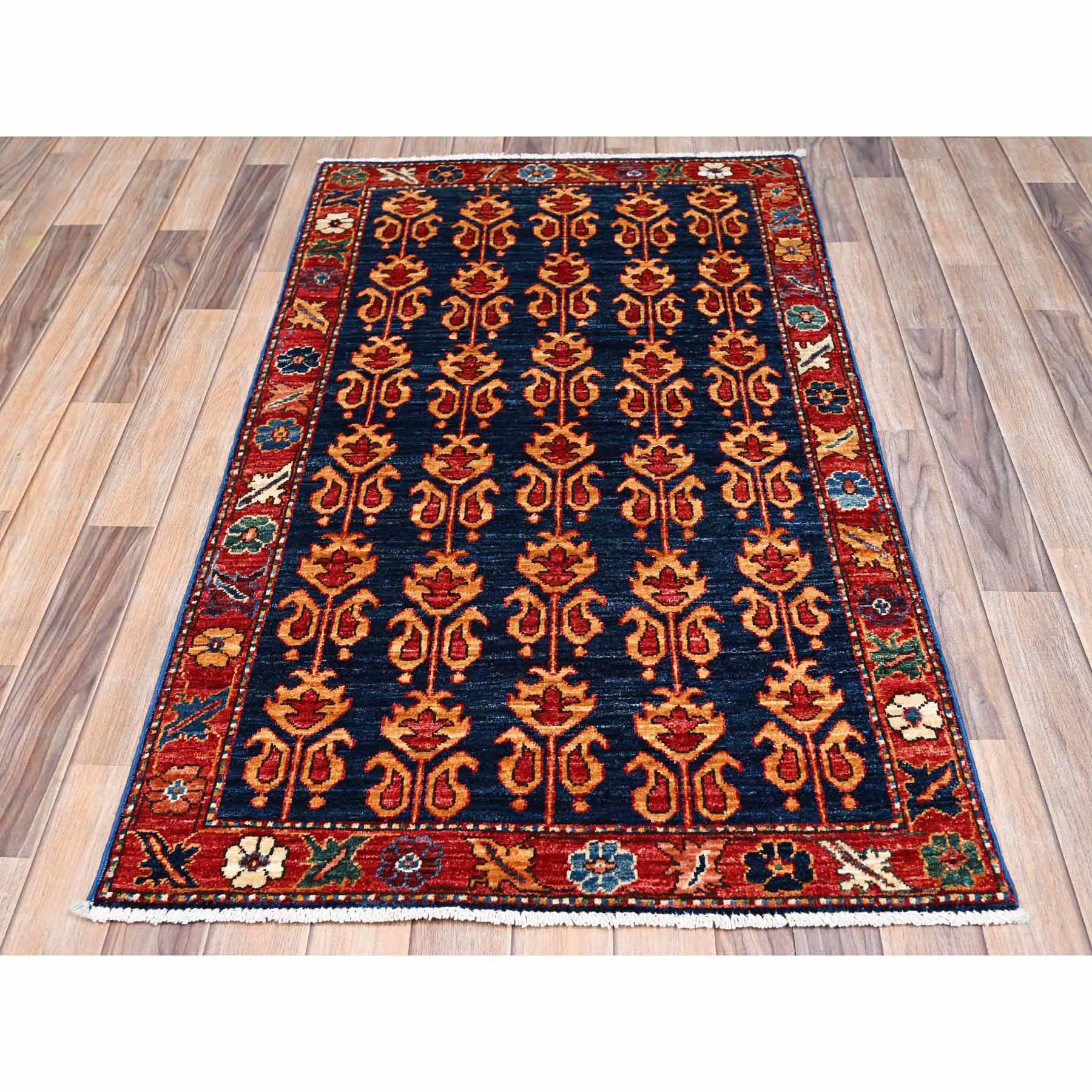 Tribal-Geometric-Hand-Knotted-Rug-12060