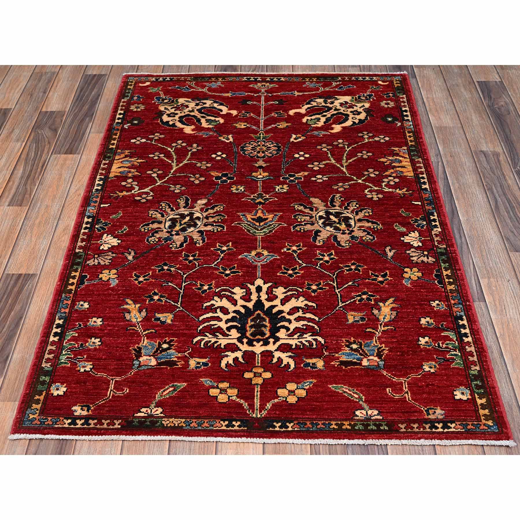 Tribal-Geometric-Hand-Knotted-Rug-12070