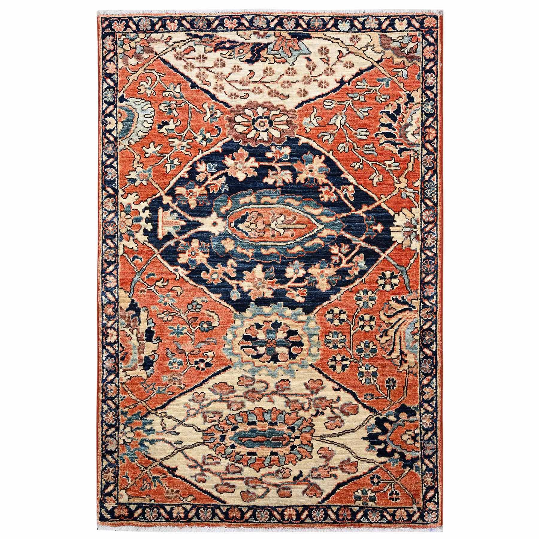 Tribal-Geometric-Hand-Knotted-Rug-12075