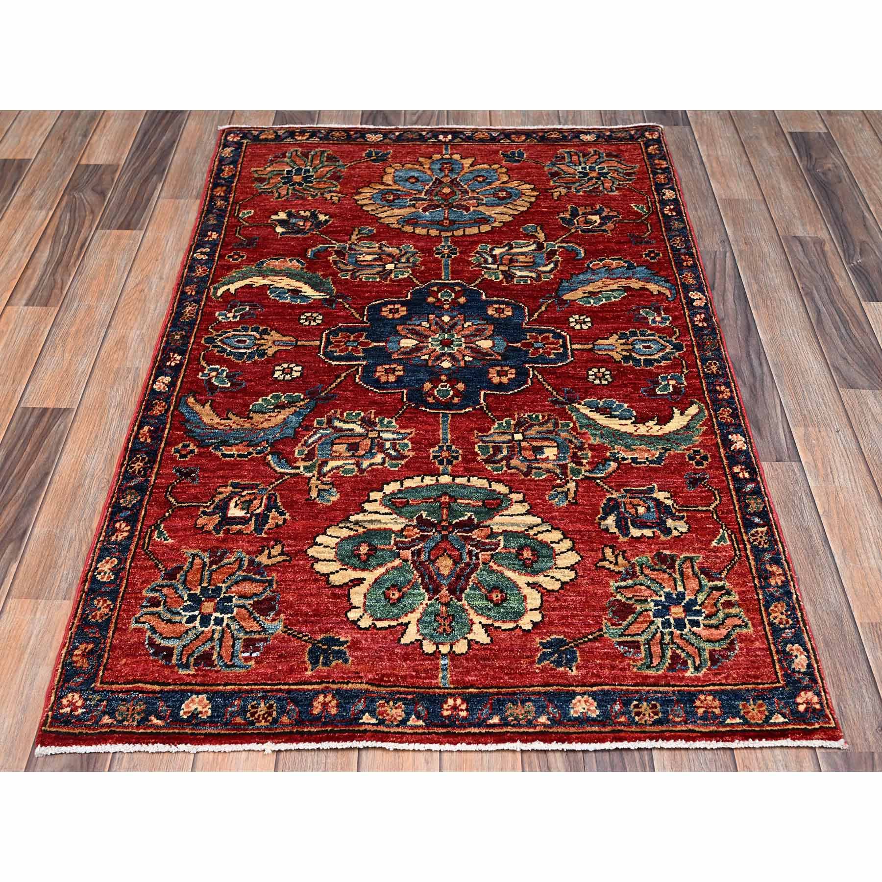 Tribal-Geometric-Hand-Knotted-Rug-12085