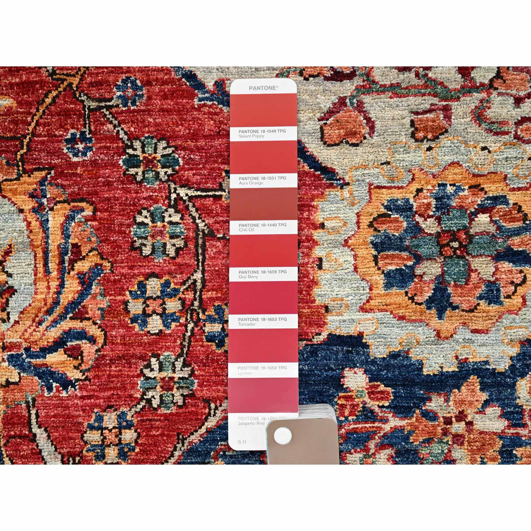 Tribal-Geometric-Hand-Knotted-Rug-12090