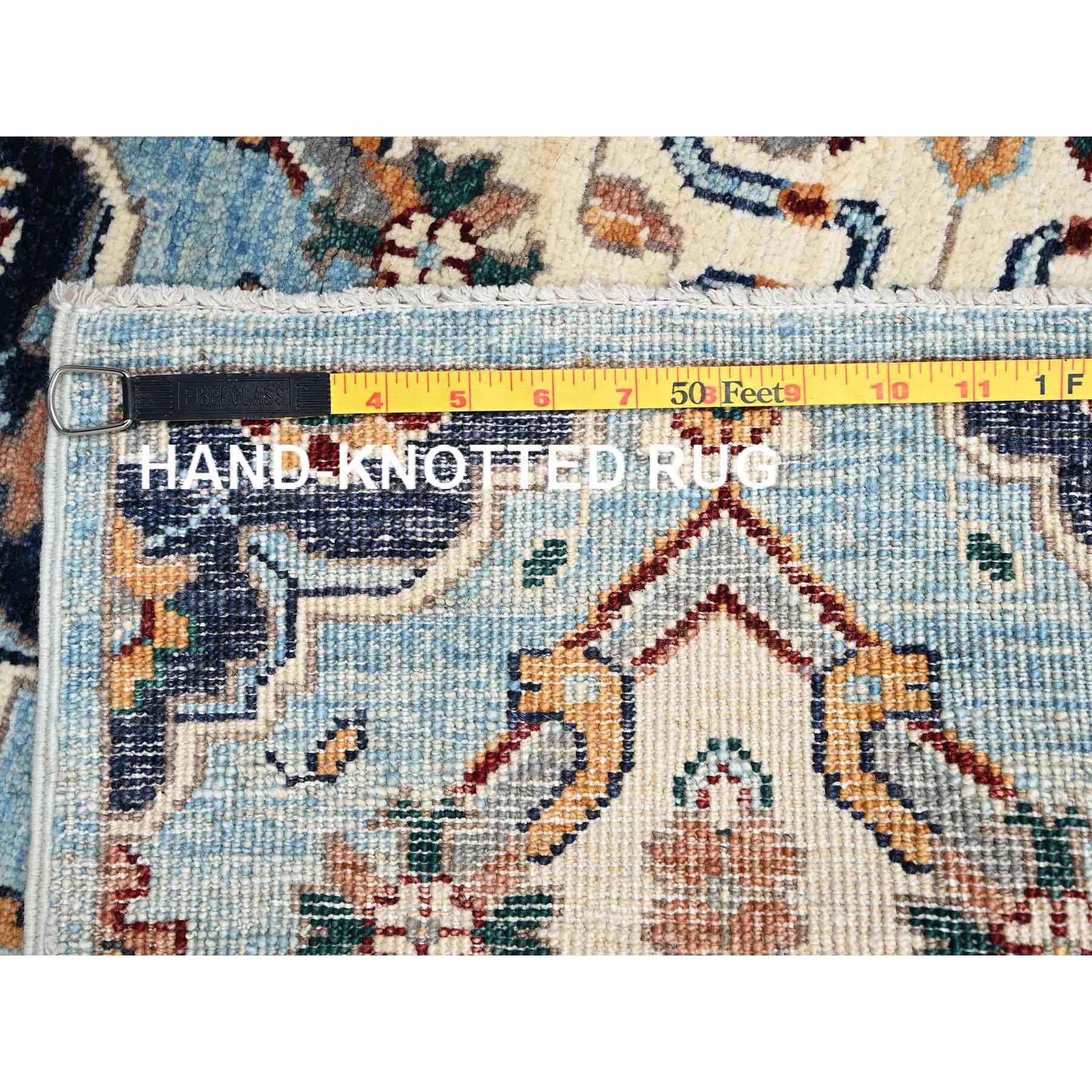 Tribal-Geometric-Hand-Knotted-Rug-12145