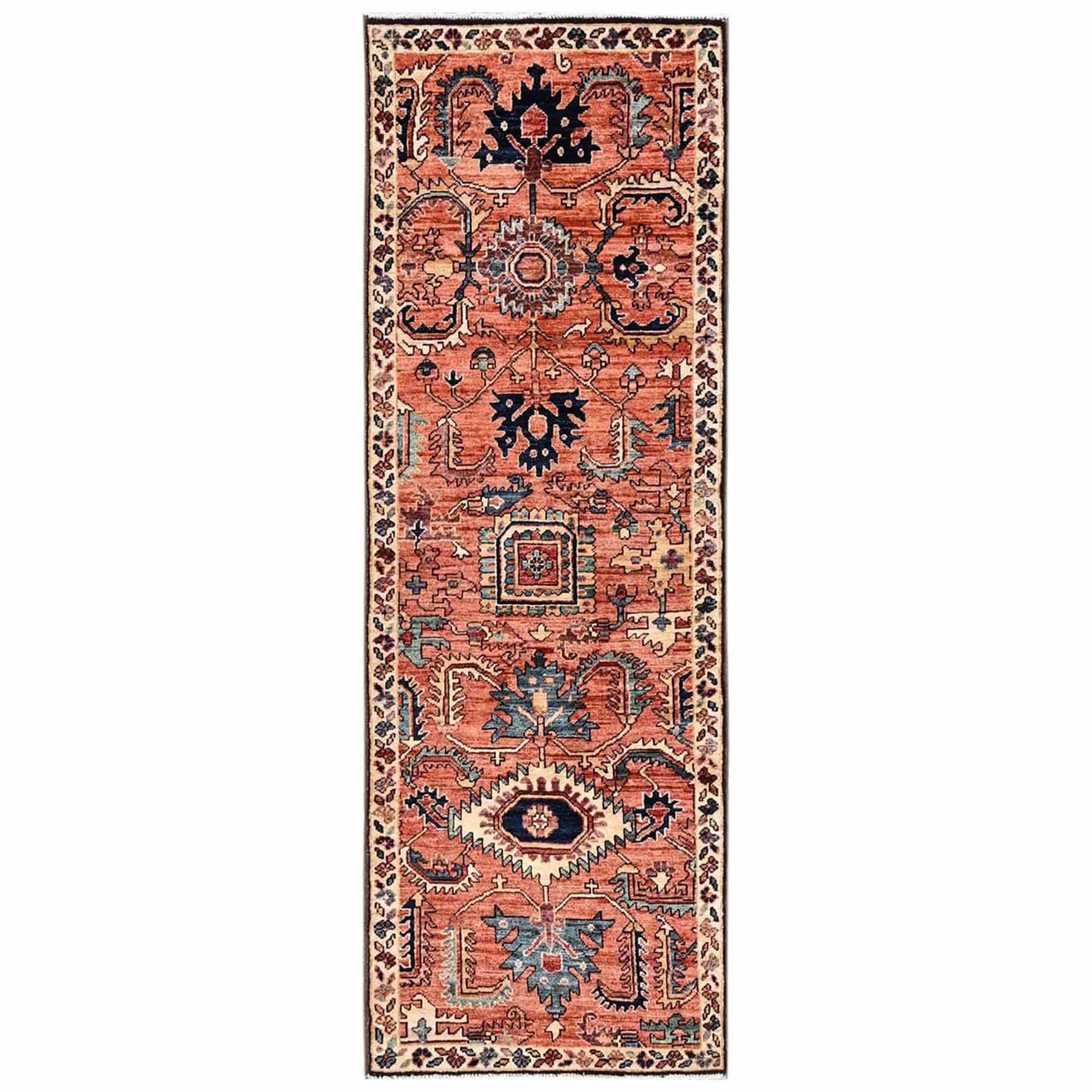 Tribal-Geometric-Hand-Knotted-Rug-12190