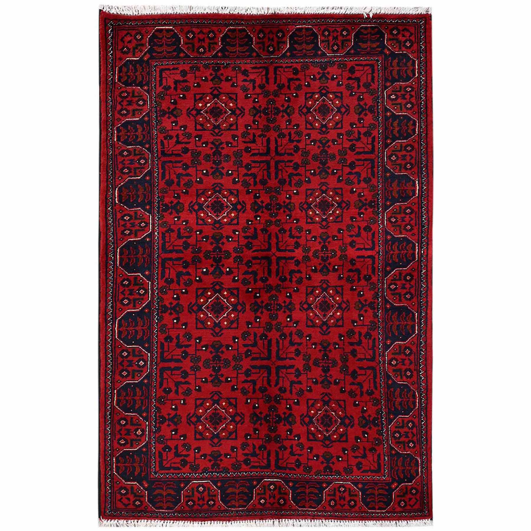 Tribal-Geometric-Hand-Knotted-Rug-12220