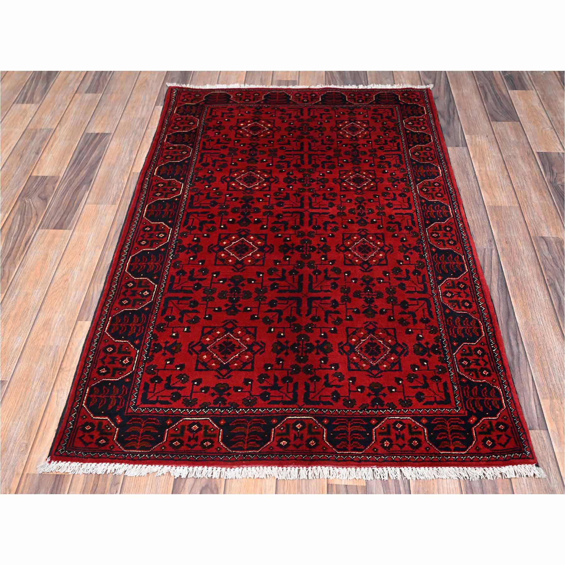 Tribal-Geometric-Hand-Knotted-Rug-12220