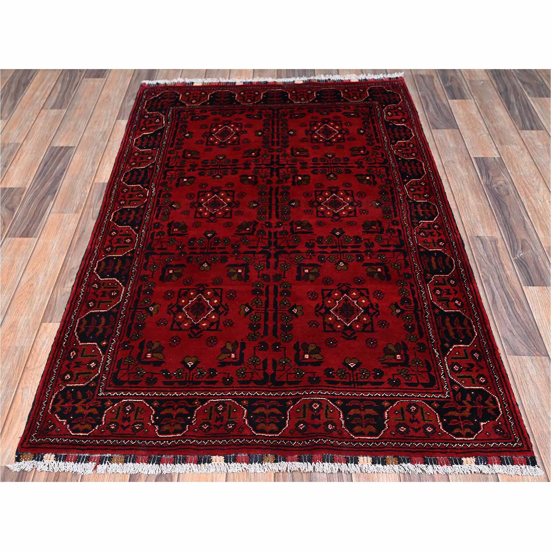 Tribal-Geometric-Hand-Knotted-Rug-12225