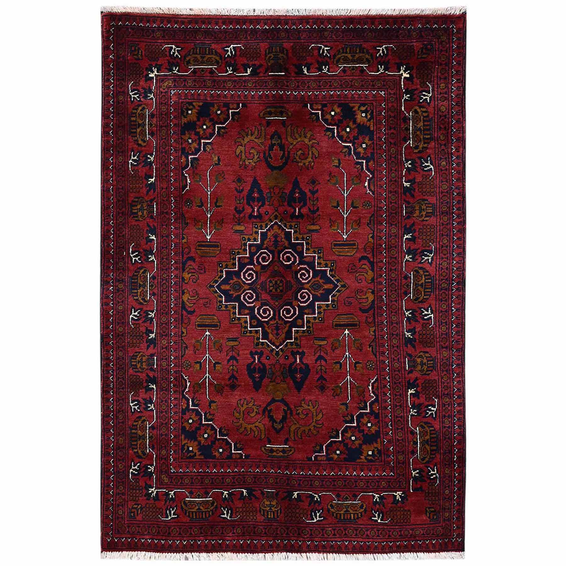 Tribal-Geometric-Hand-Knotted-Rug-12230