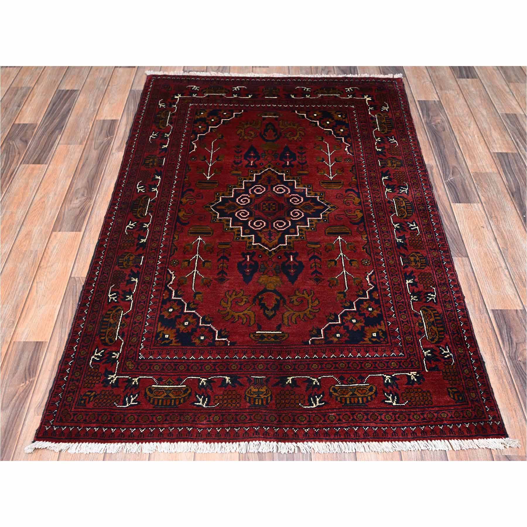 Tribal-Geometric-Hand-Knotted-Rug-12230
