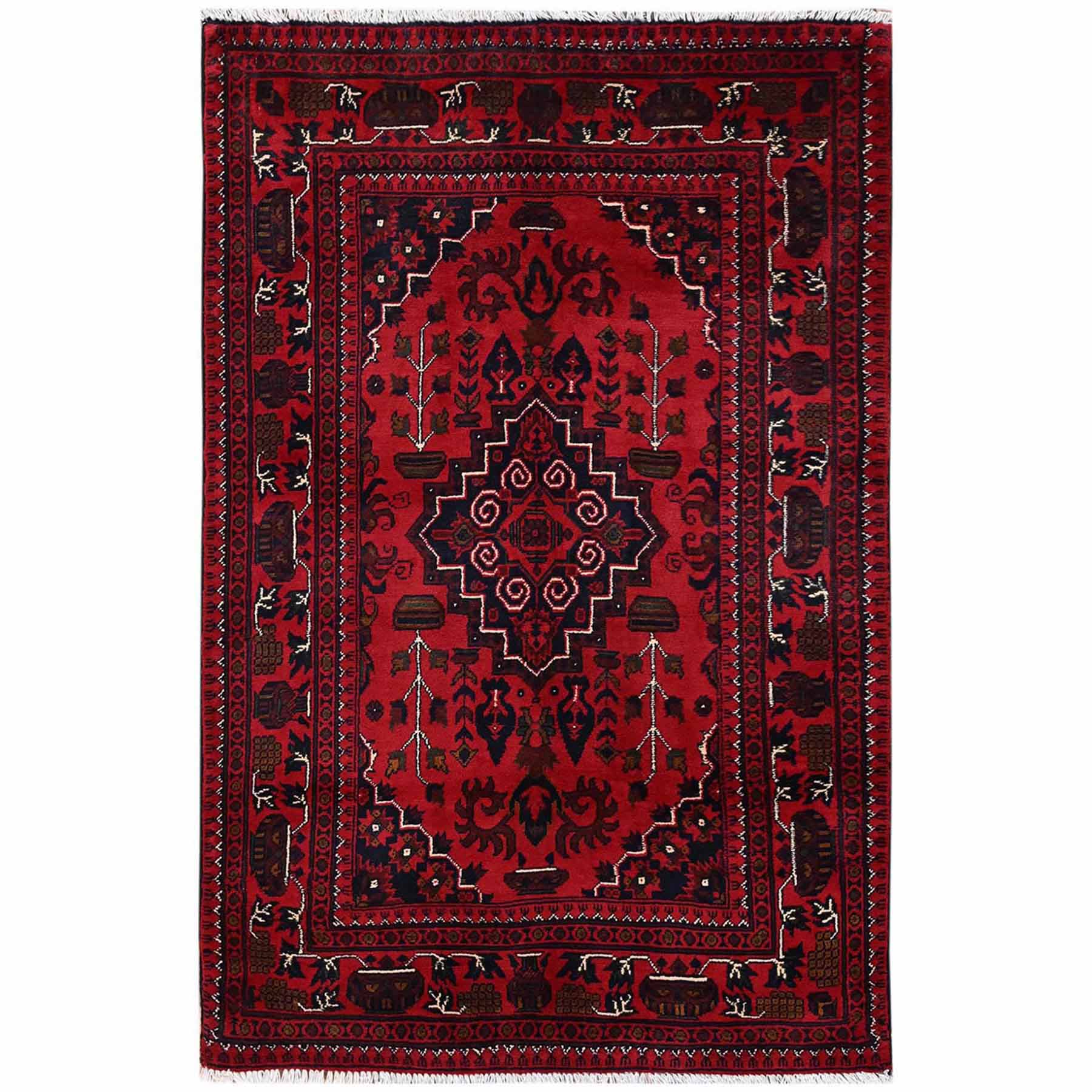 Tribal-Geometric-Hand-Knotted-Rug-12240