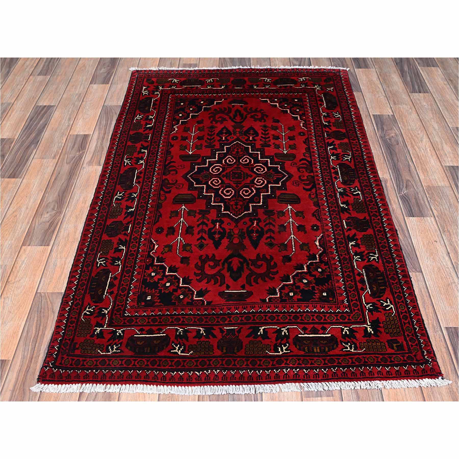 Tribal-Geometric-Hand-Knotted-Rug-12240