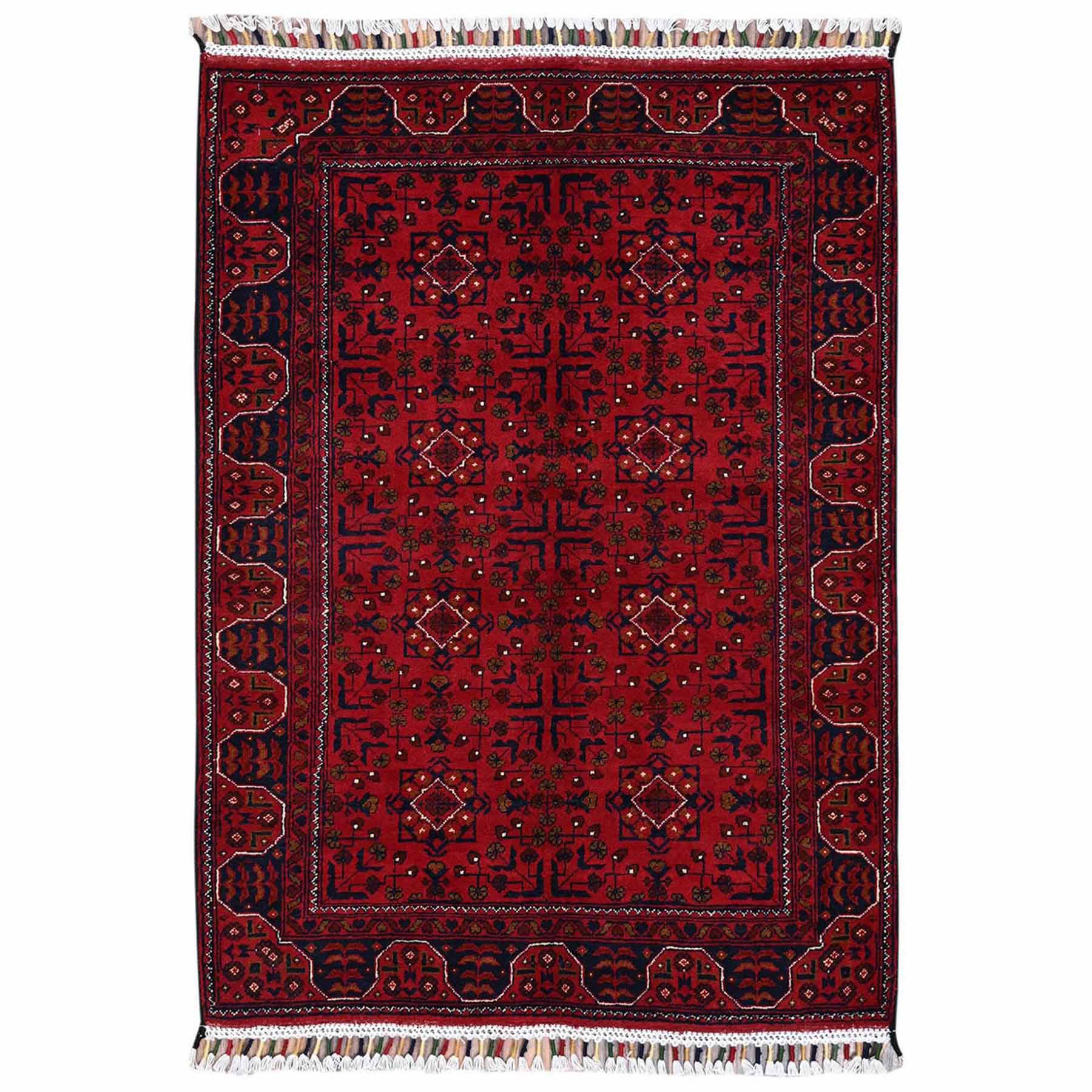 Tribal-Geometric-Hand-Knotted-Rug-12245