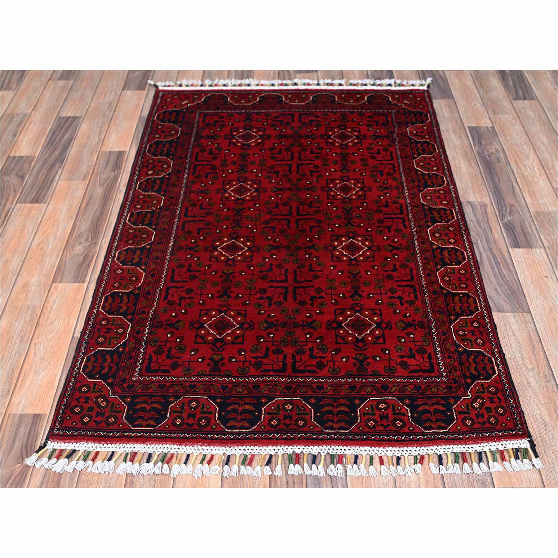 Tribal-Geometric-Hand-Knotted-Rug-12245